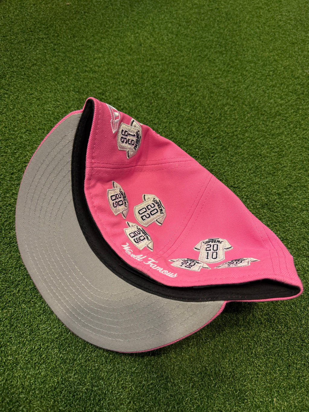 Supreme pink jersey box logo fitted