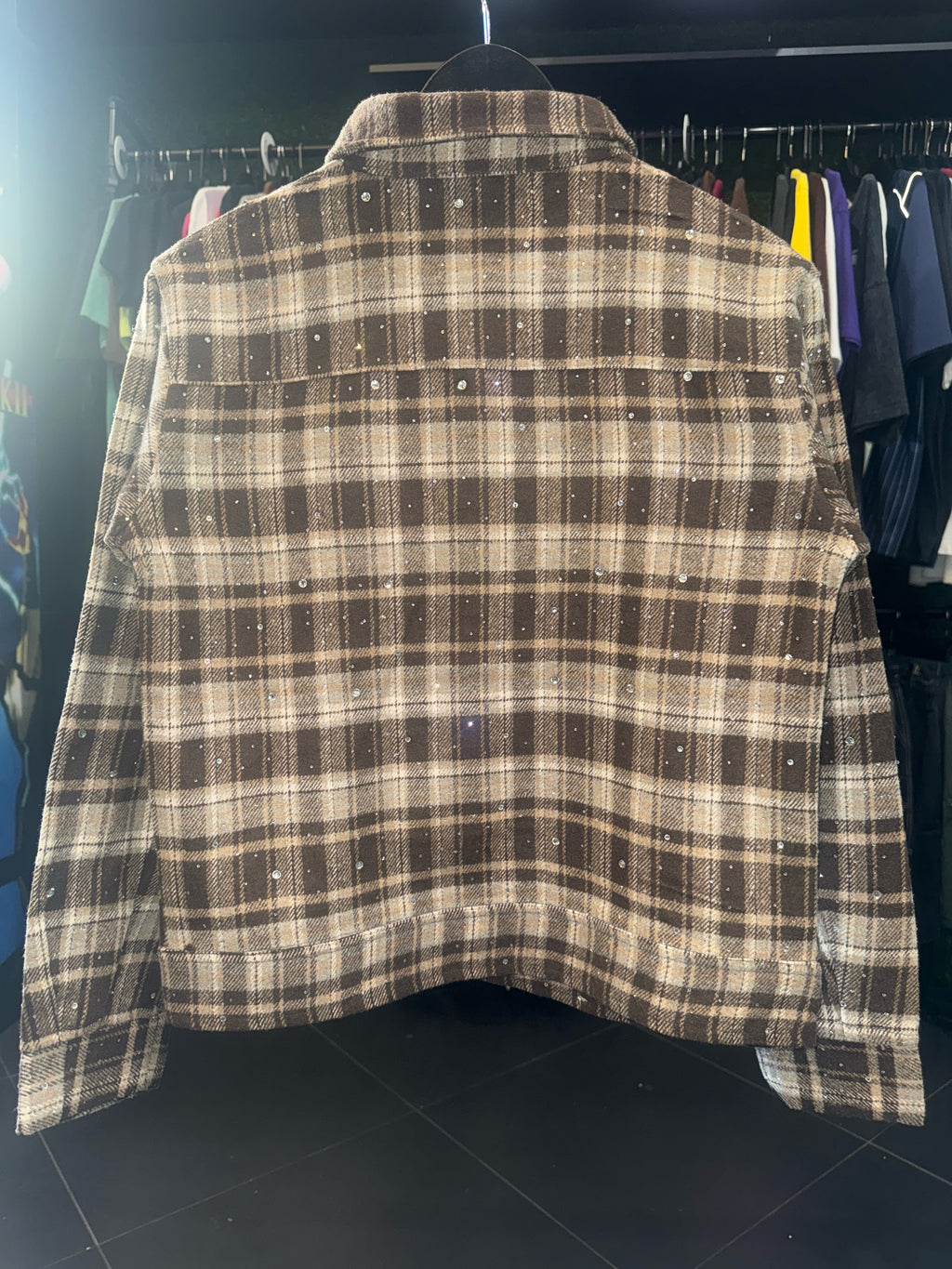 Rhinestone flannel