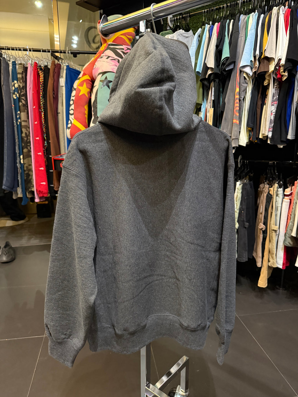 Supreme grey box logo pull over
