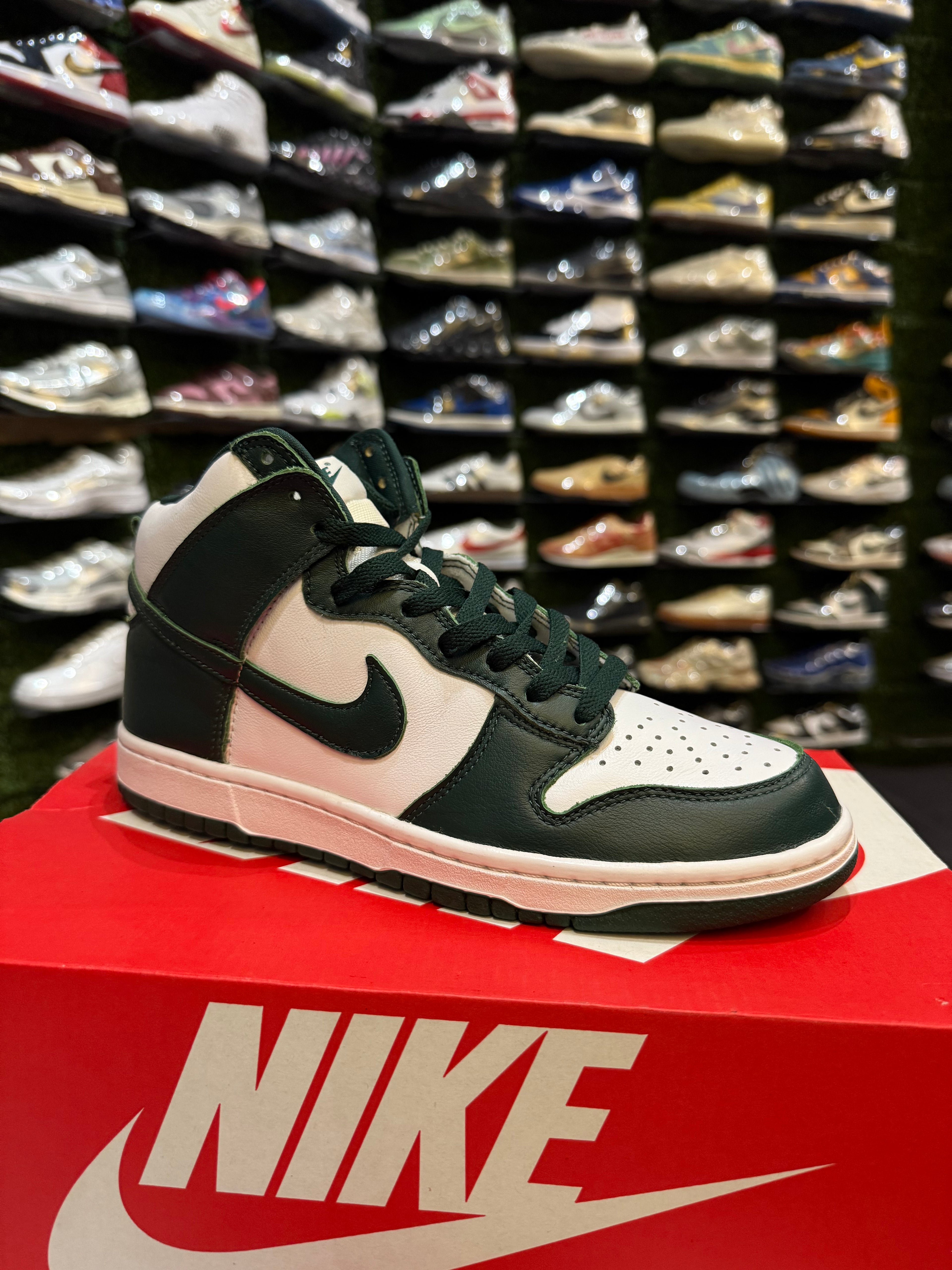 Dunk high pine green