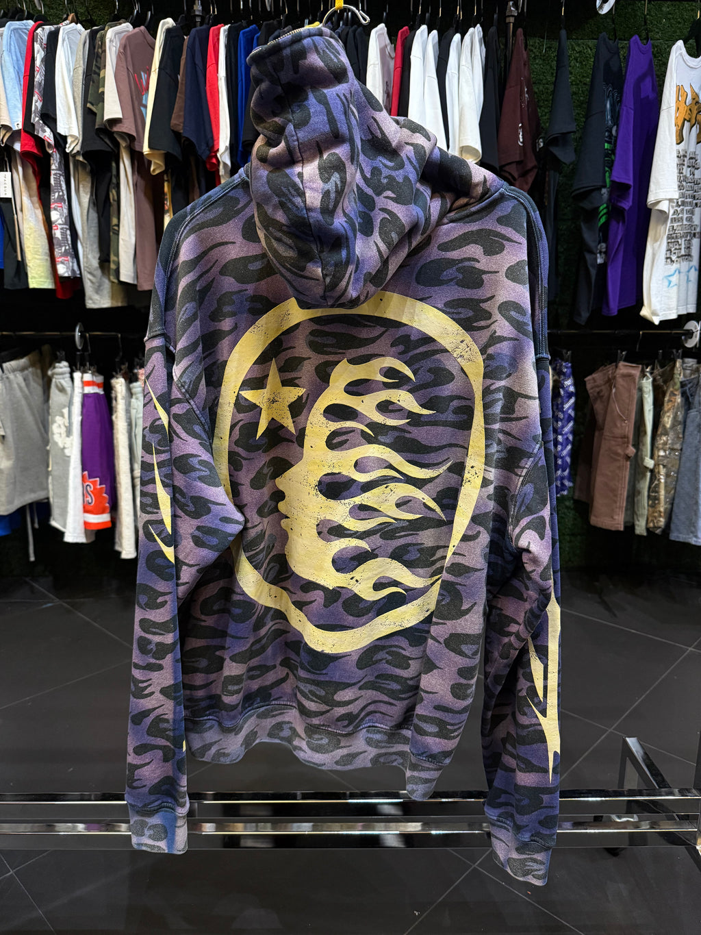 Hellstar purple cheetah zip up
