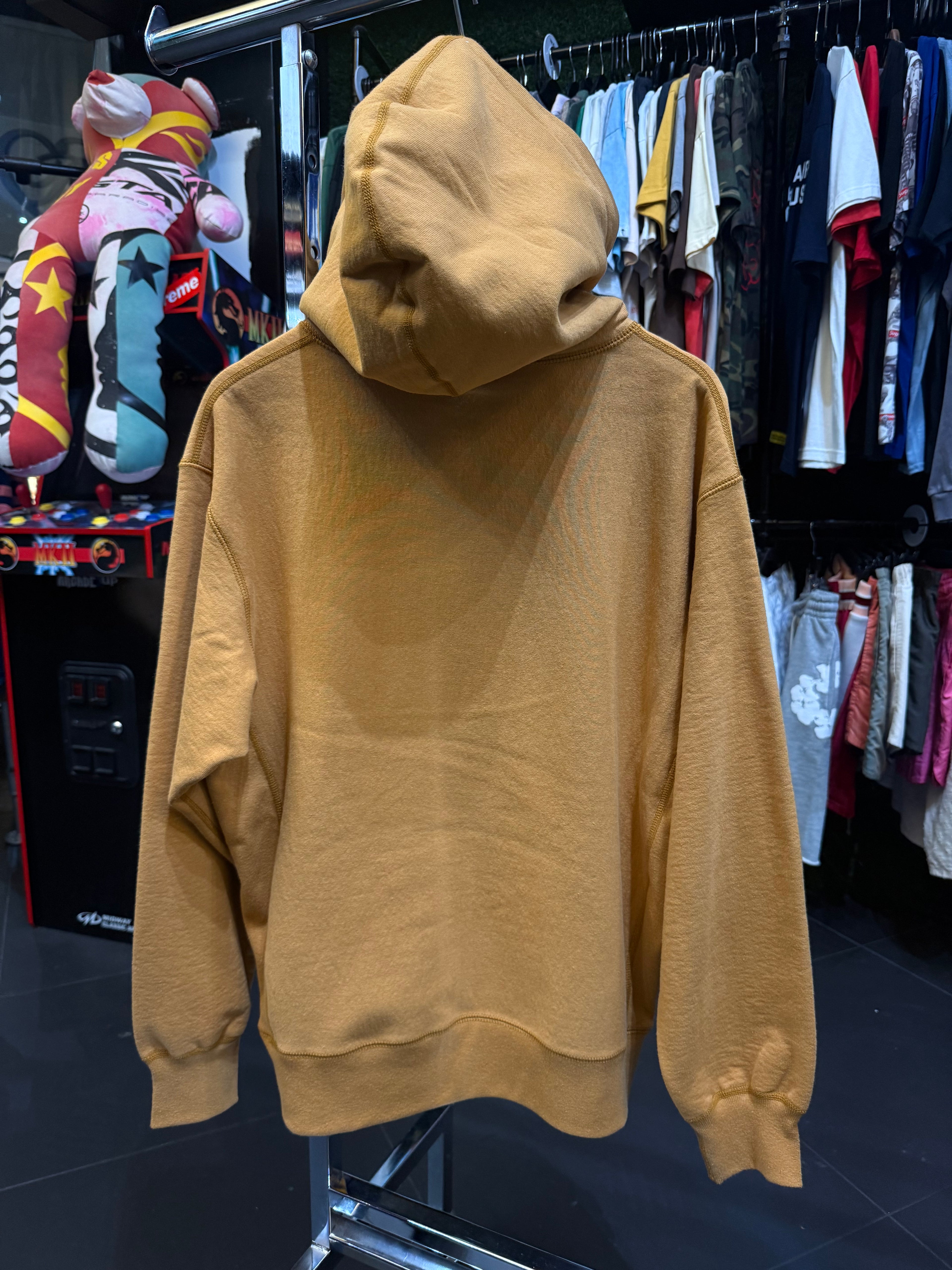 Supreme tan box logo
