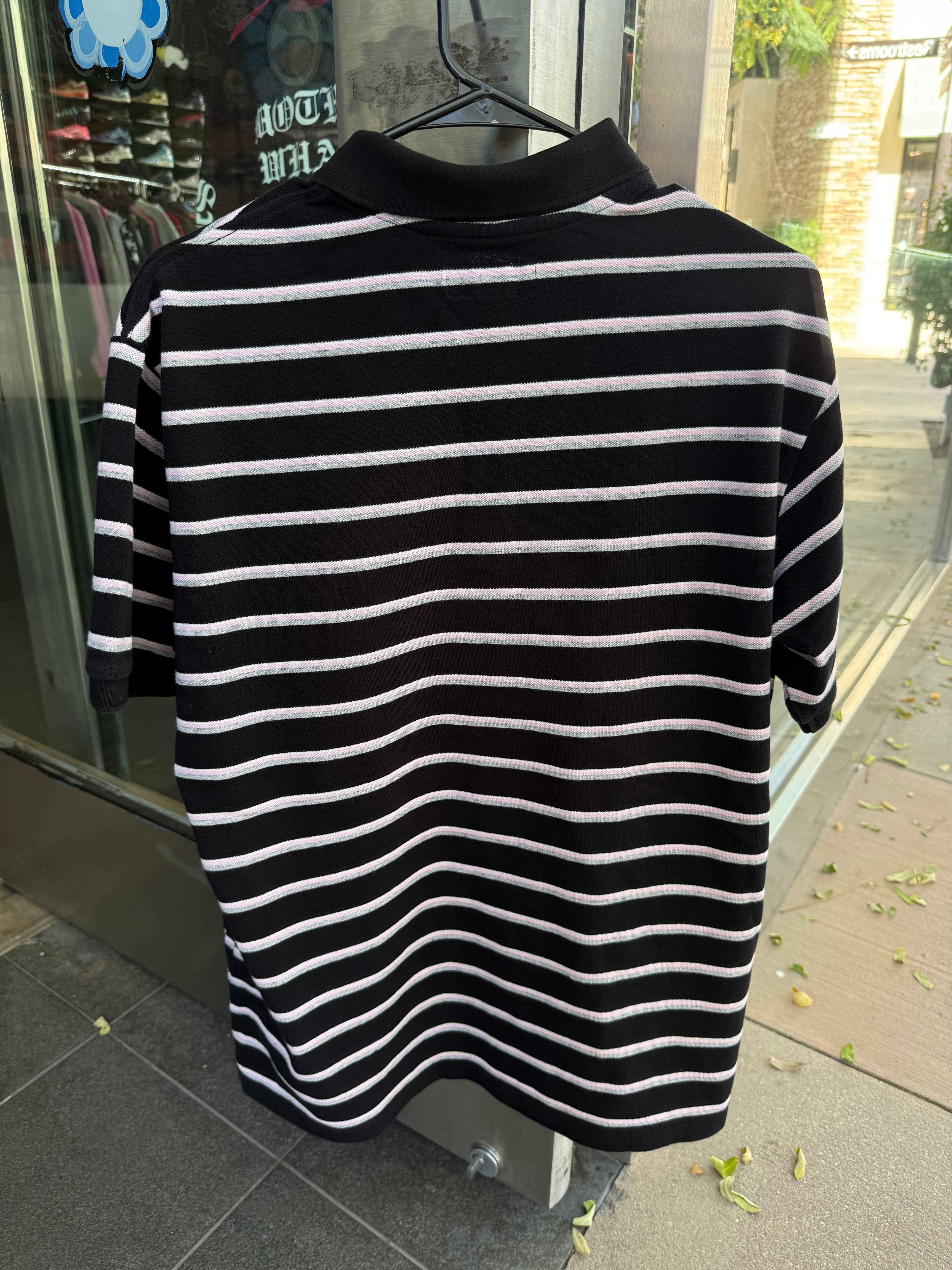 Supreme stripe polo tee