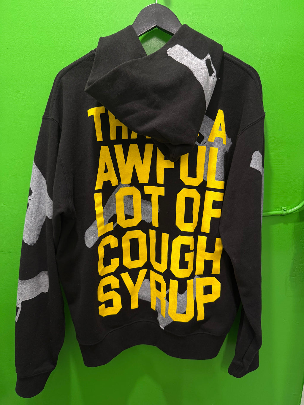 Awful lotta cough syrup black and yellow Glock zip