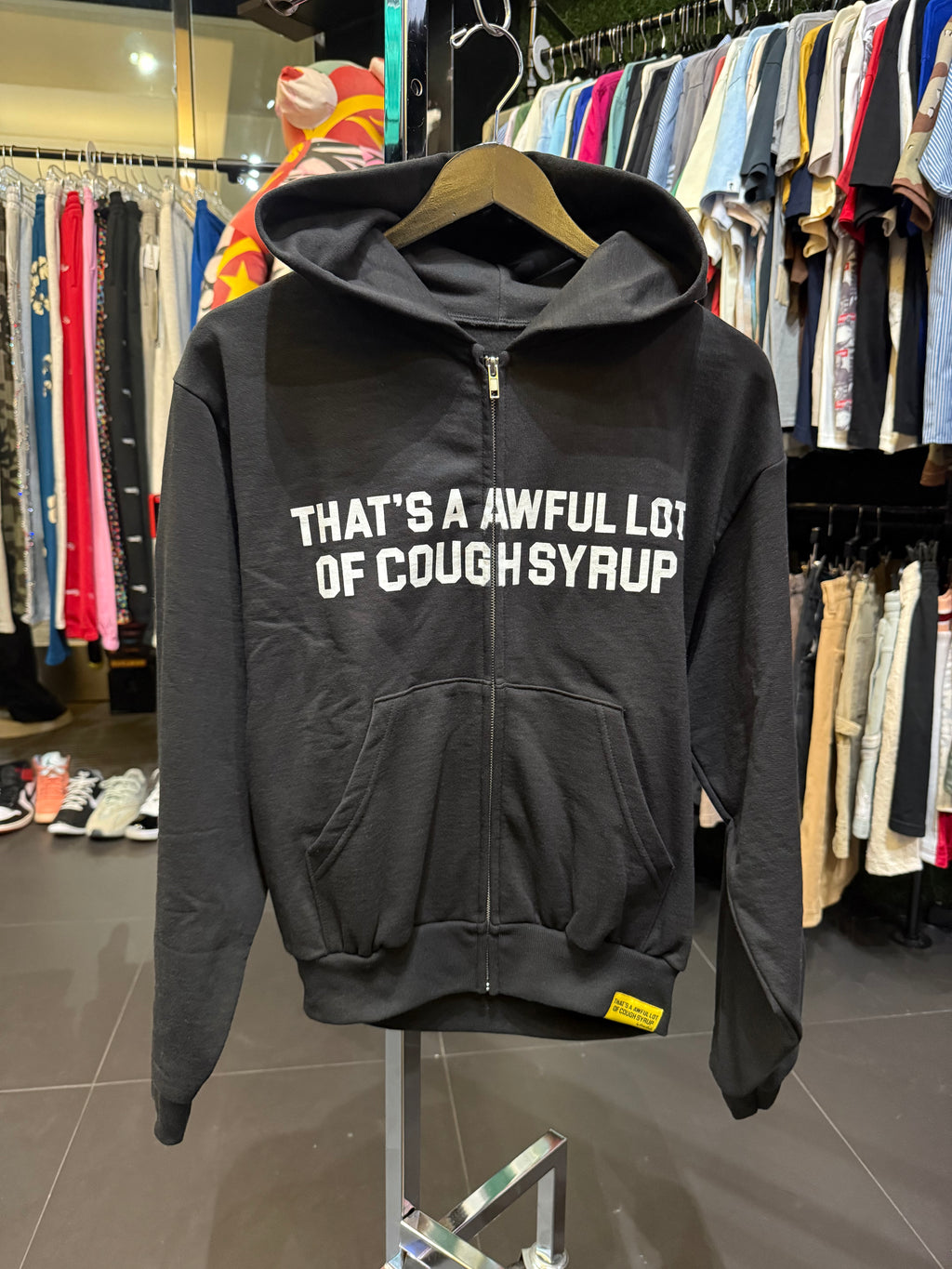 Awful lotta cough syrup zip up