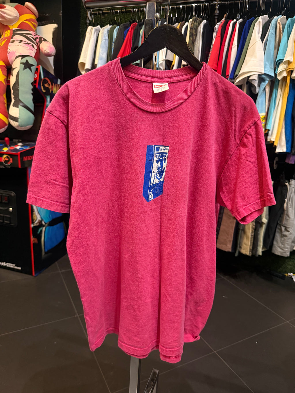Supreme pay phone tee