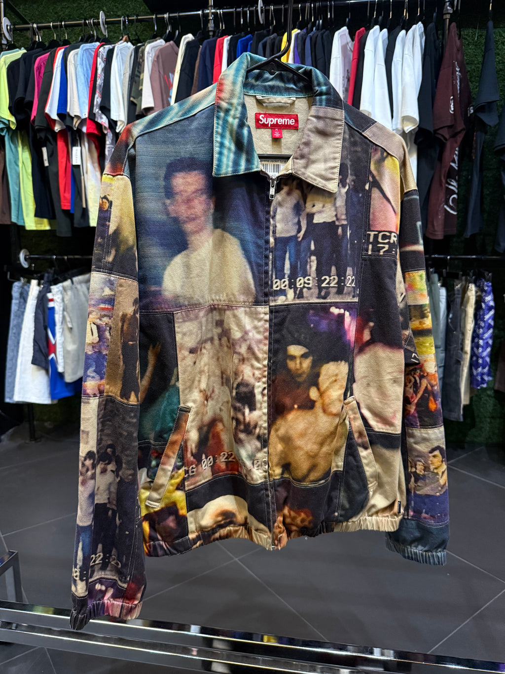 Supreme photo zip up