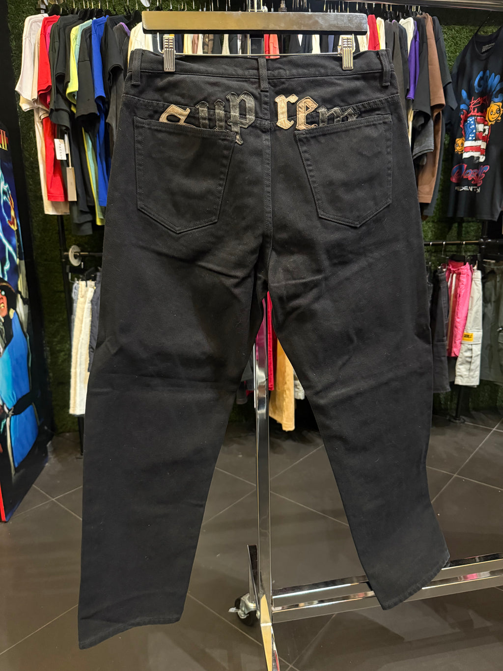 Supreme Great Wall skull pants