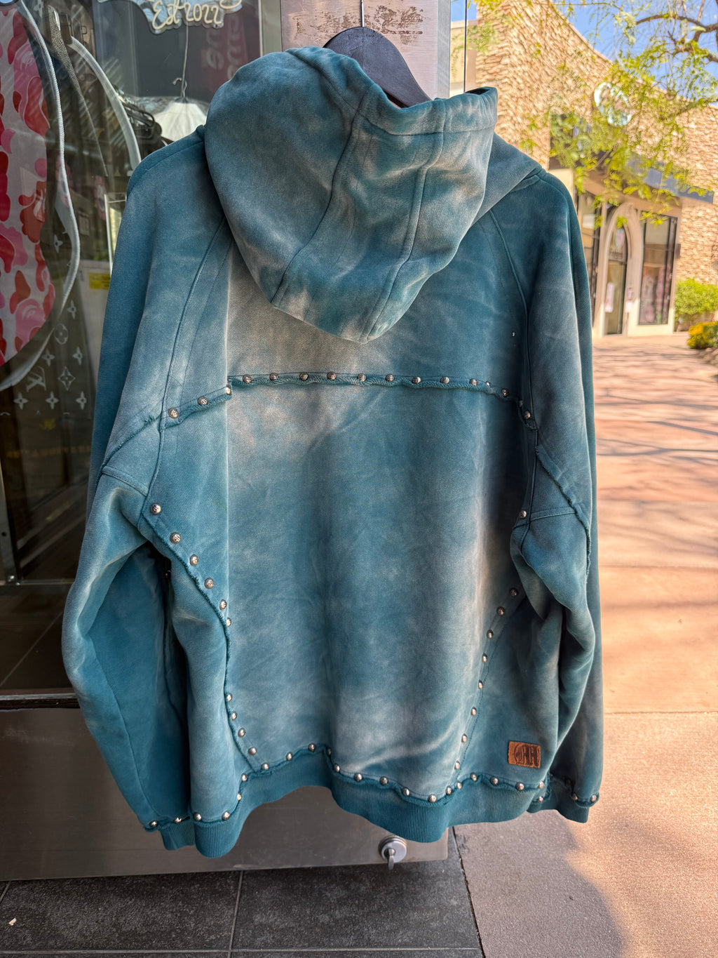 Menace studded zip up
