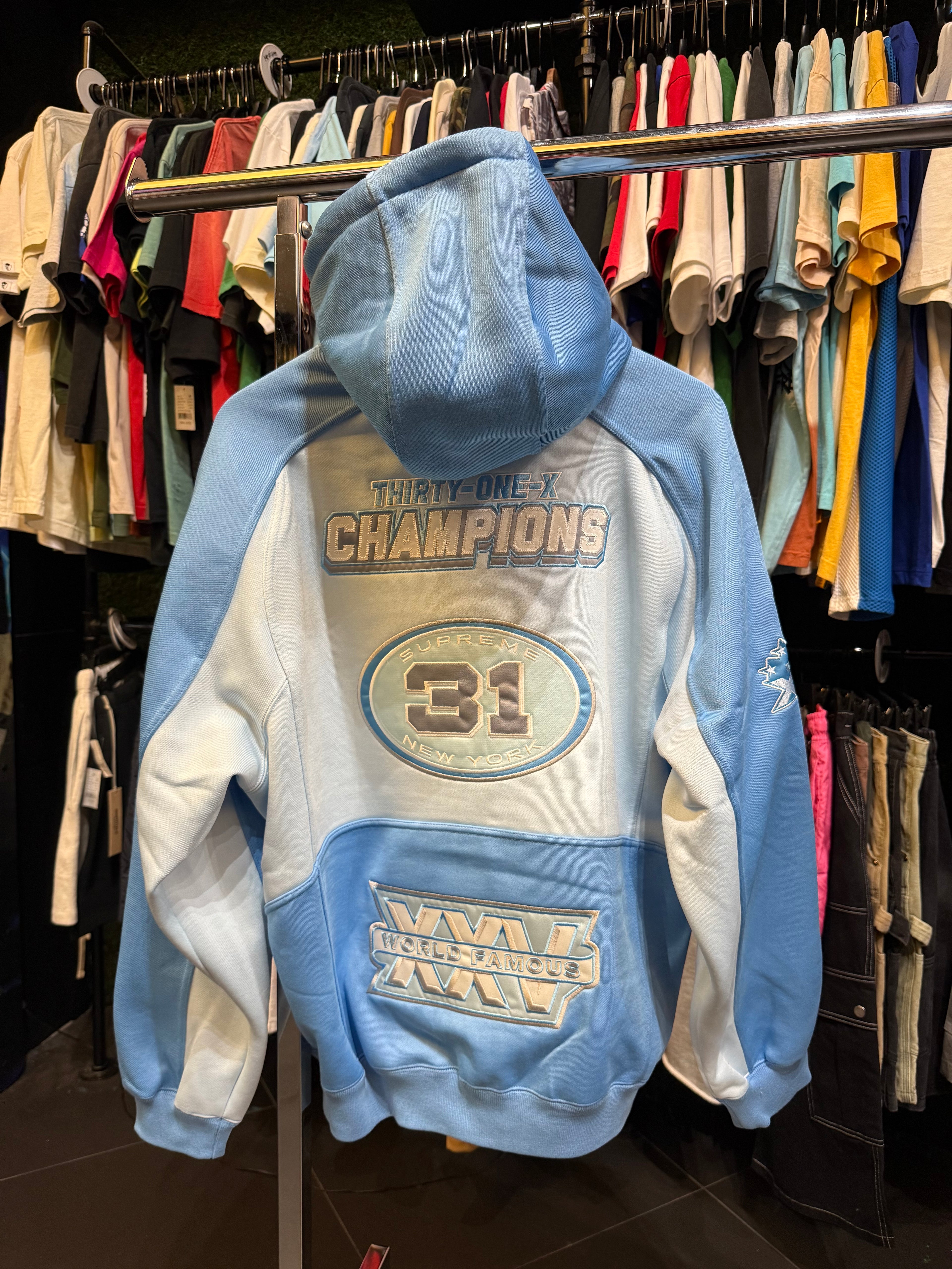 Supreme football zip up