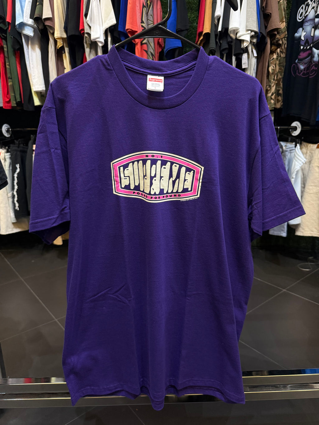 Supreme purple tee