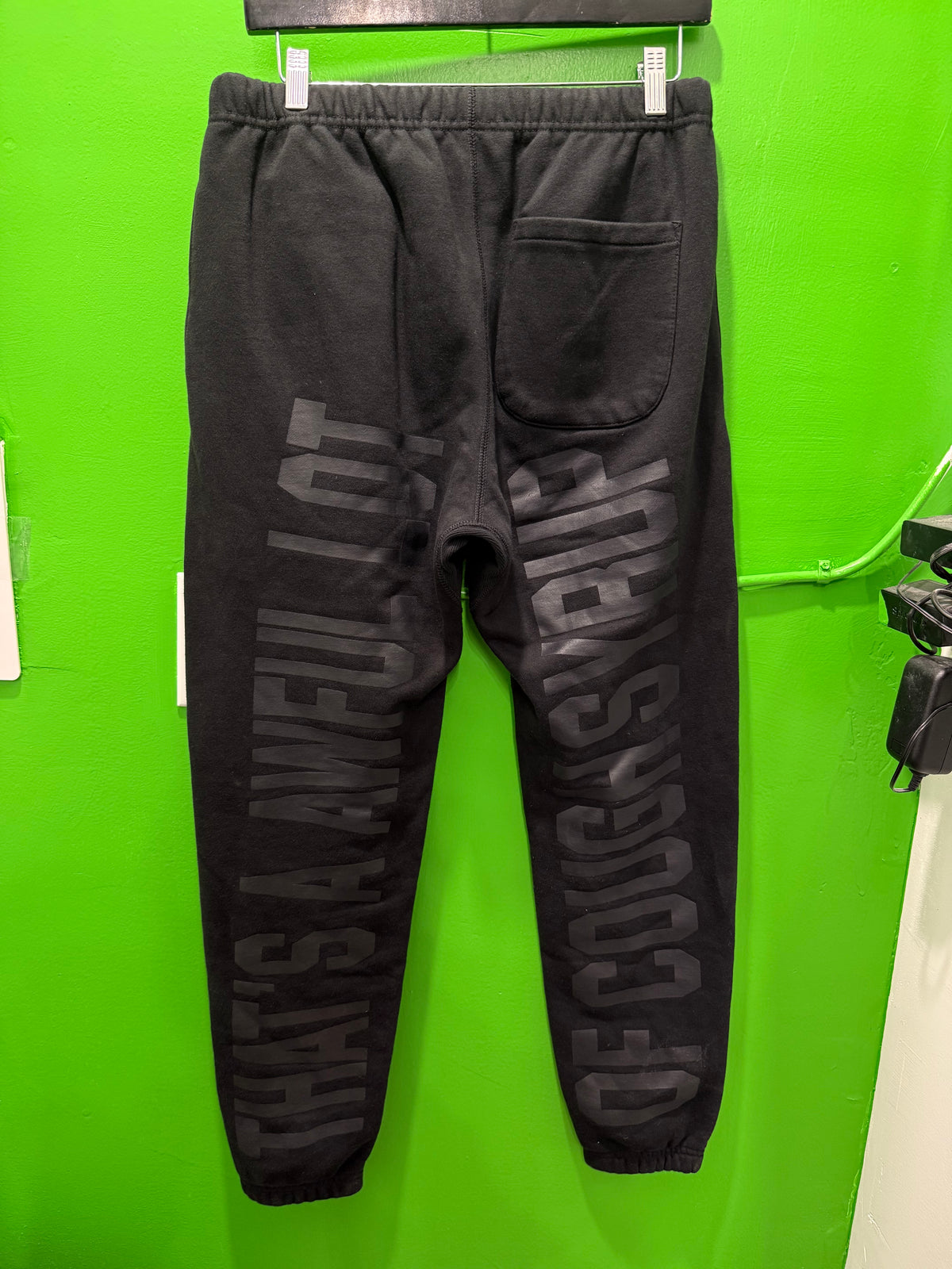 Awful lotta cough syrup black sweats