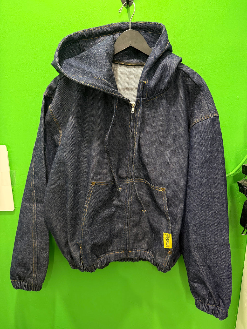Awful lotta cough syrup heavy duty Jean jacket