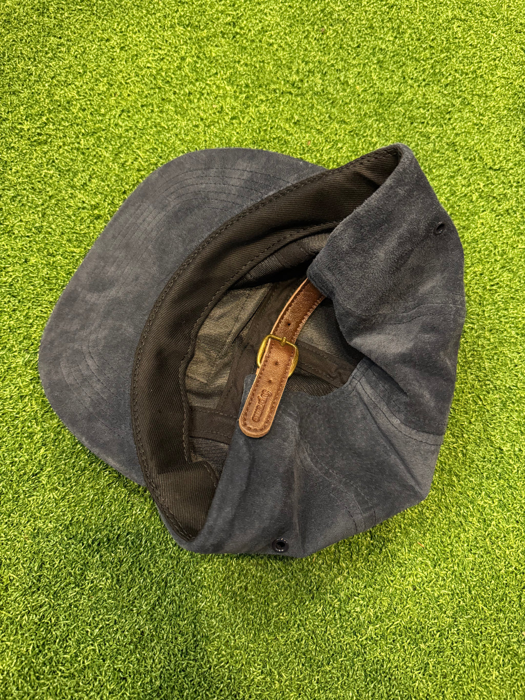 Supreme suede camp hat
