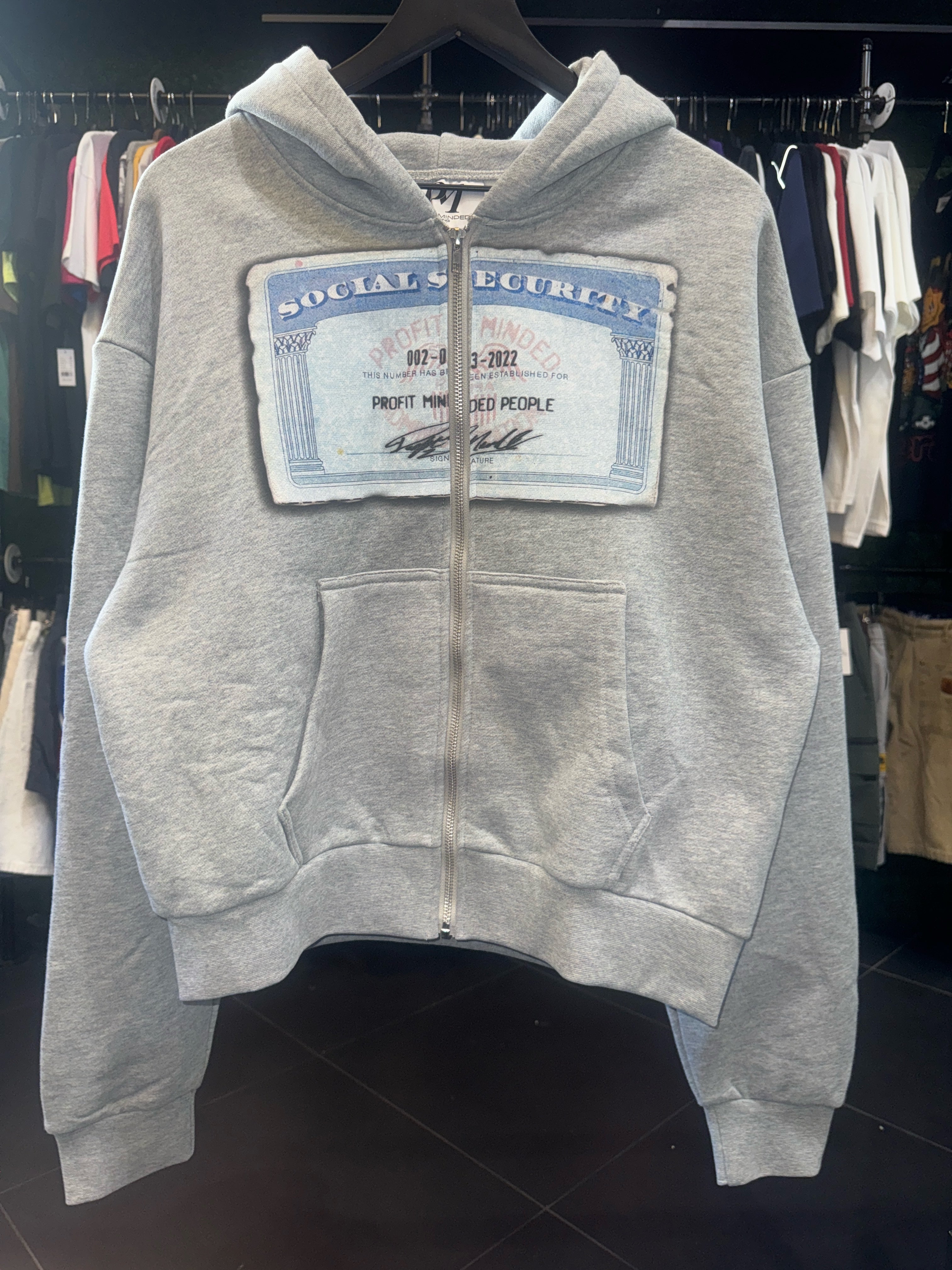 Profit minded zip up