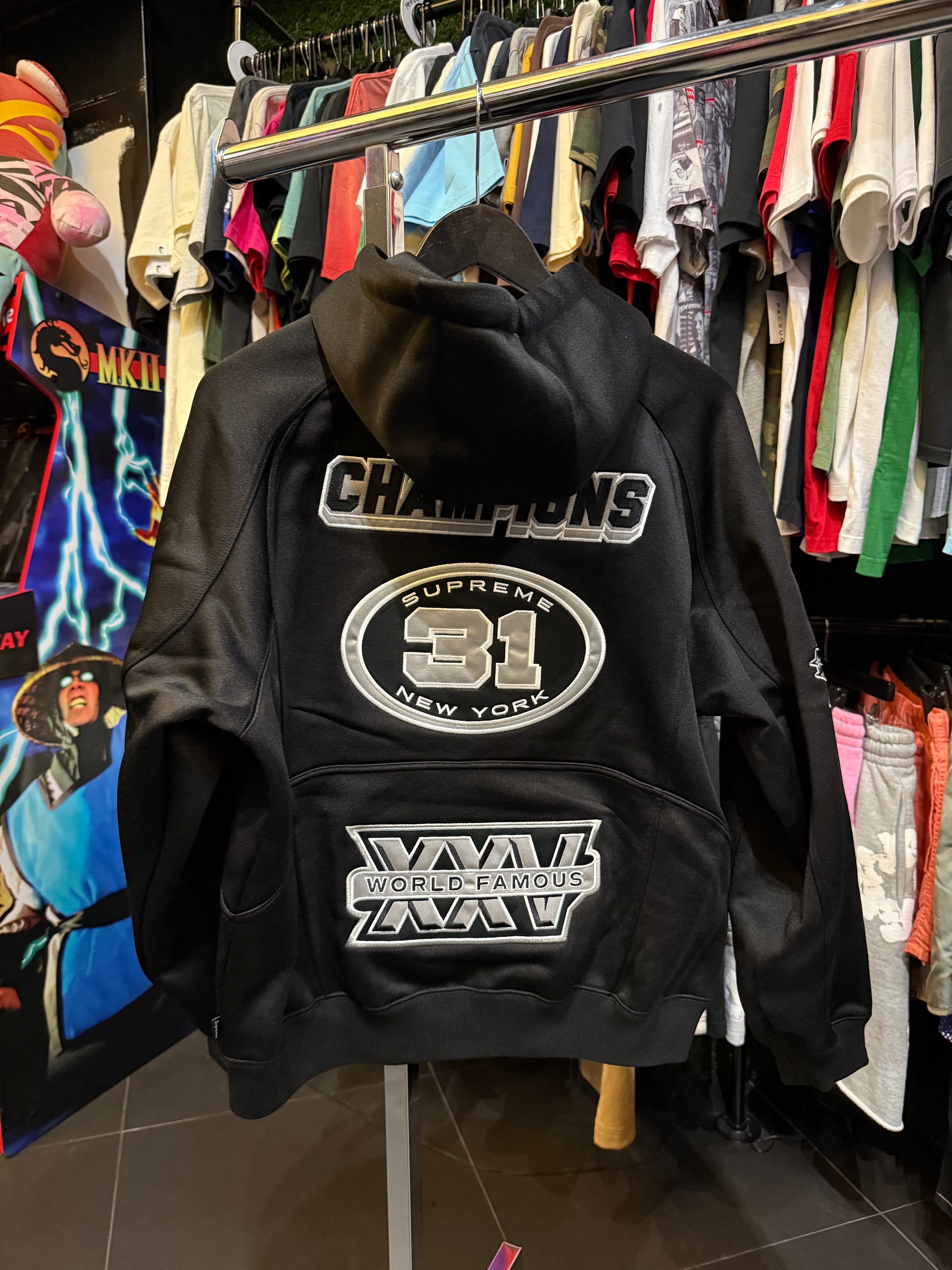 Supreme football zip up