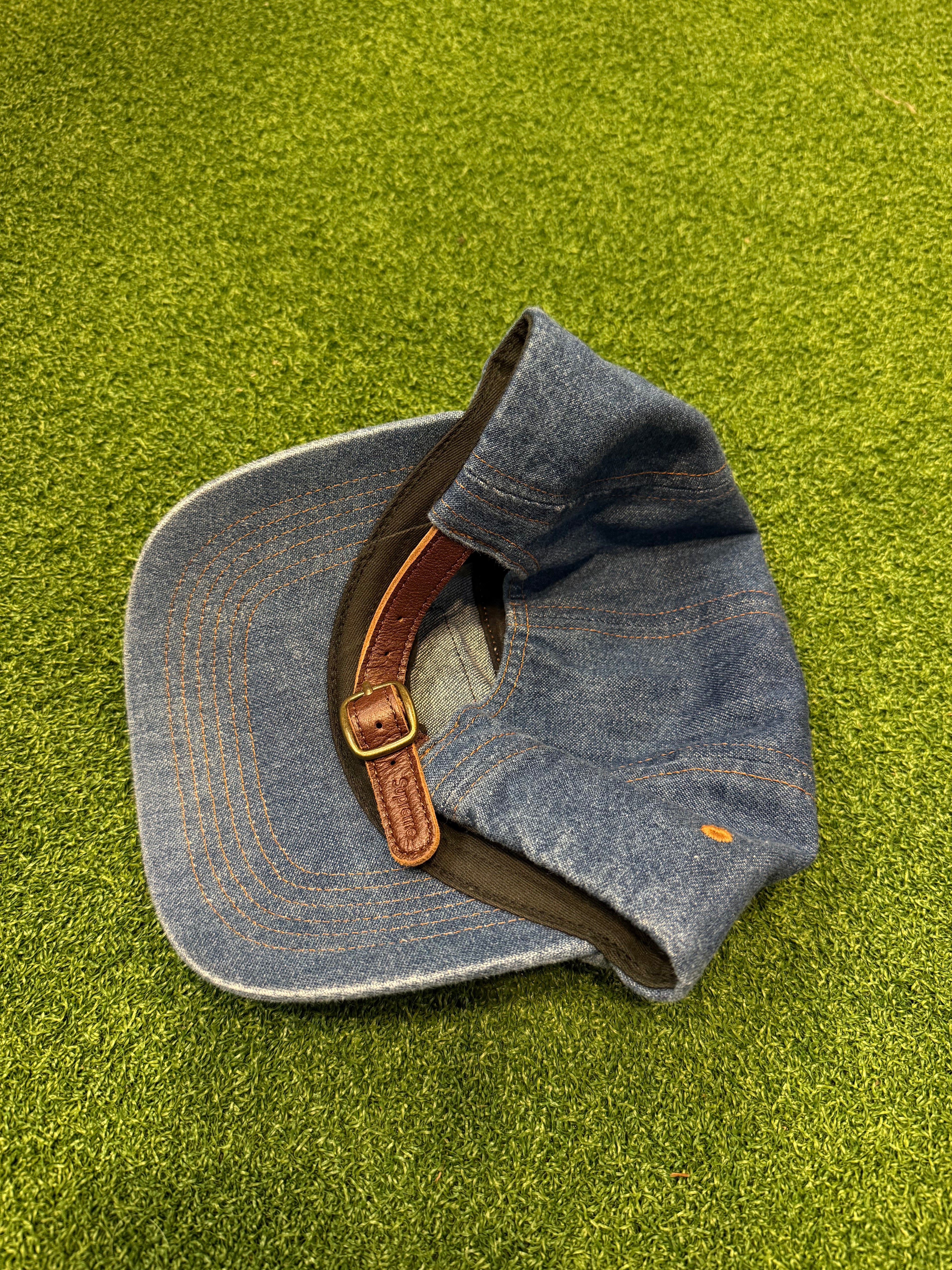 Supreme denim camp strap back