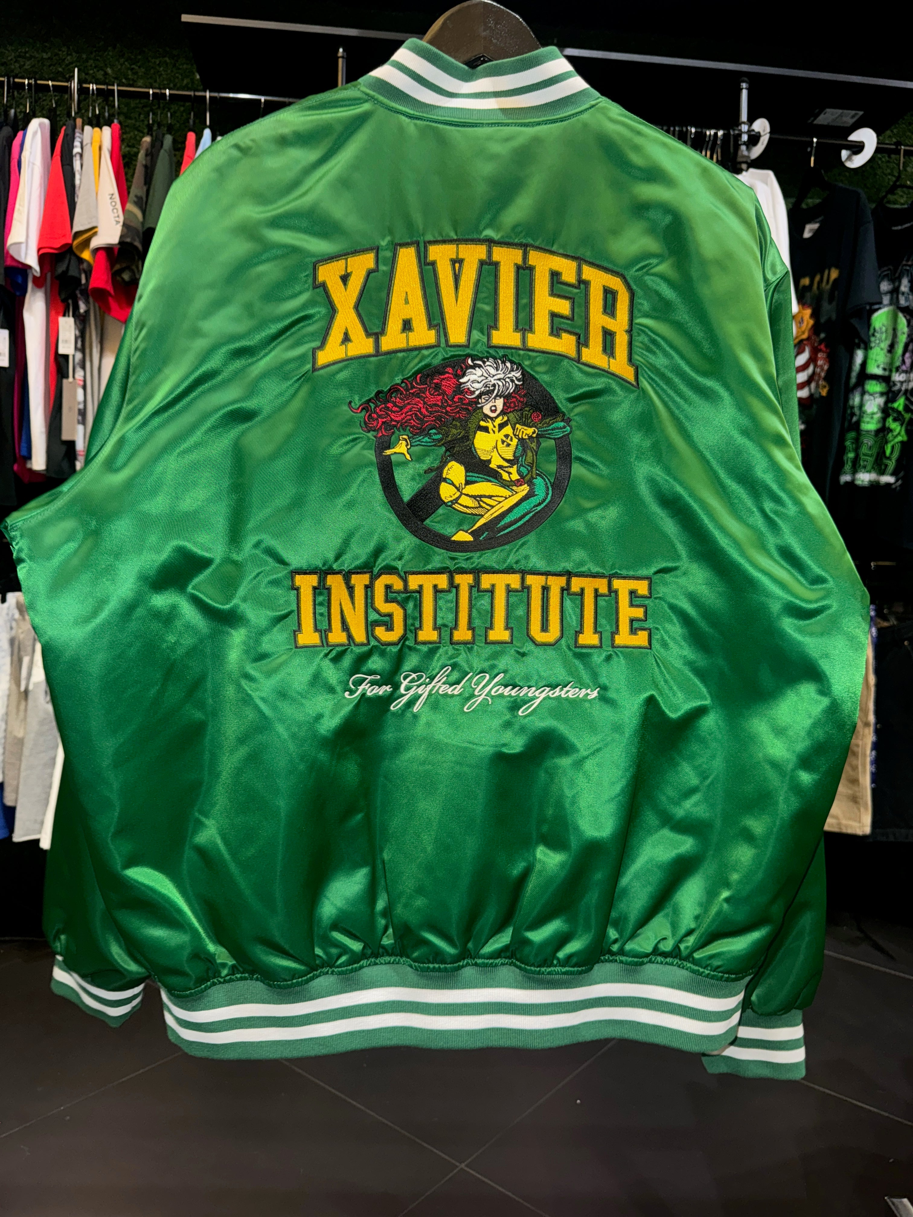 Marvel kith green button up