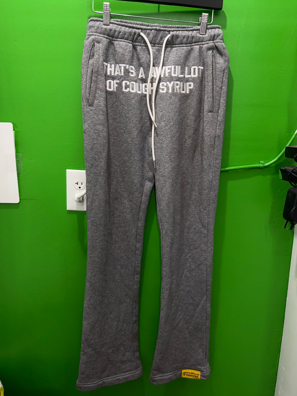 Awful lotta cough syrup grey sweats