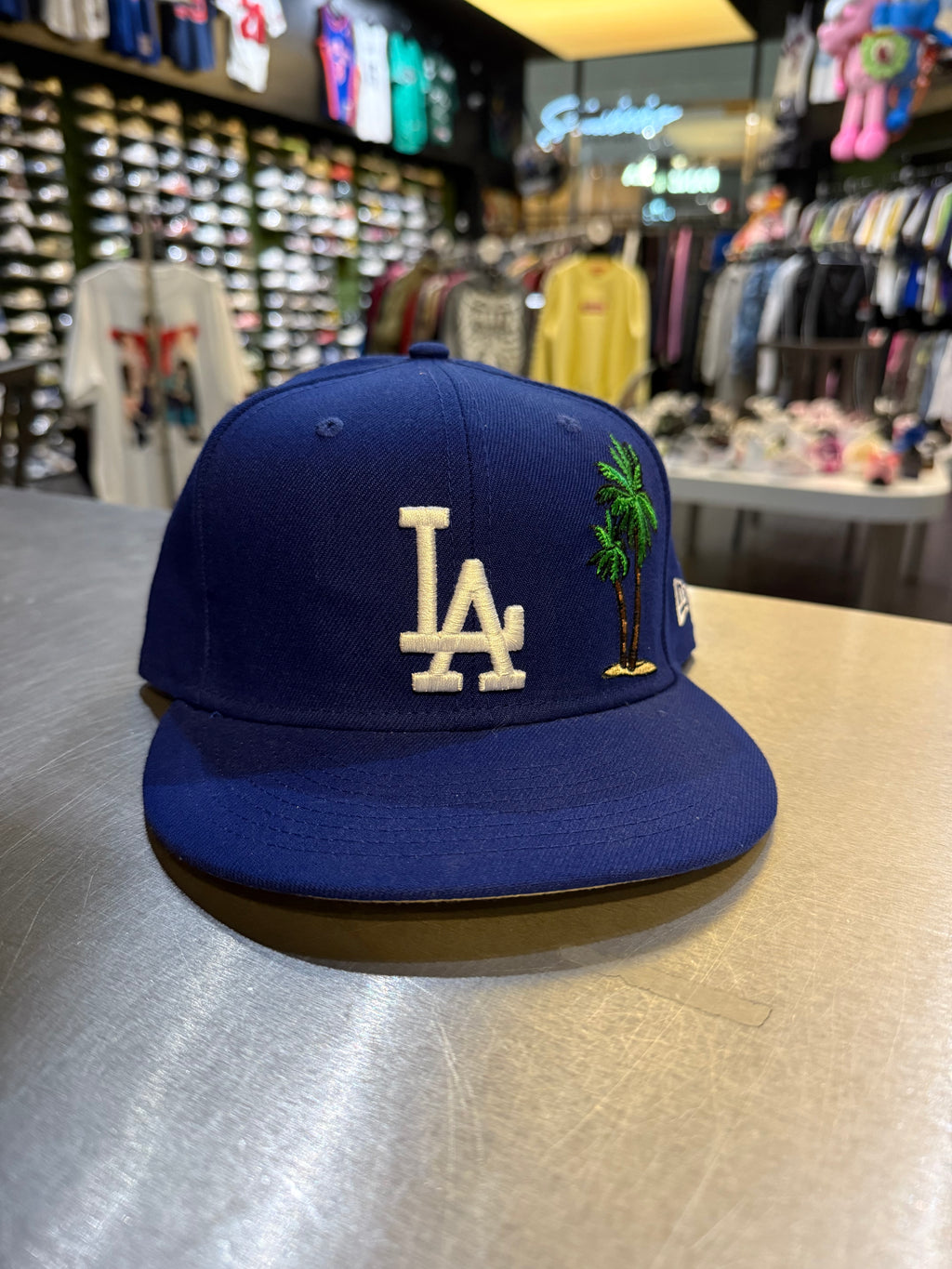 La dodgers palm tree fitted hat