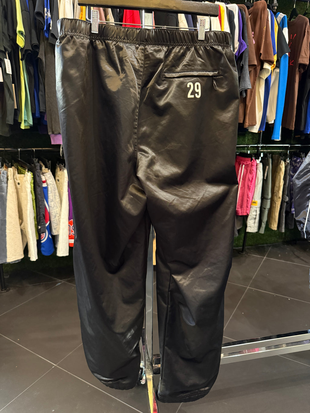 Supreme satin piping track pants