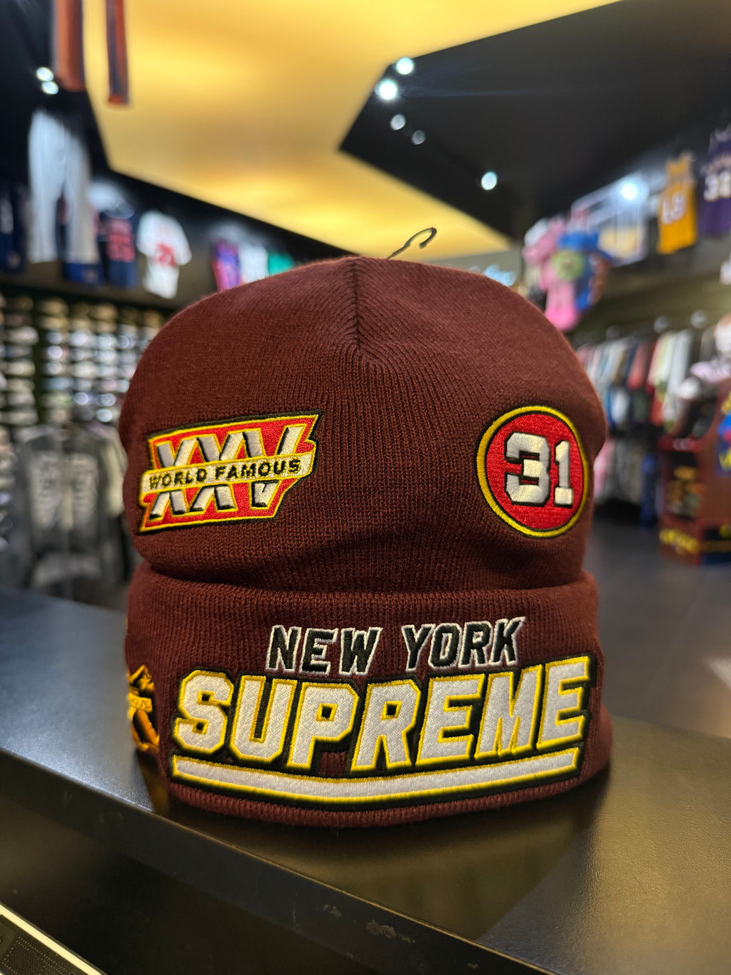Supreme new era football beanie