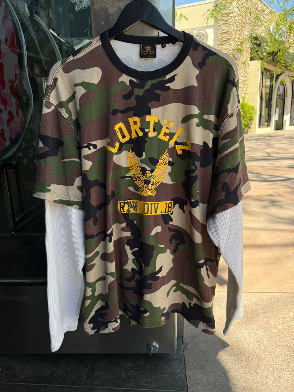 Corteiz camo thermal tee