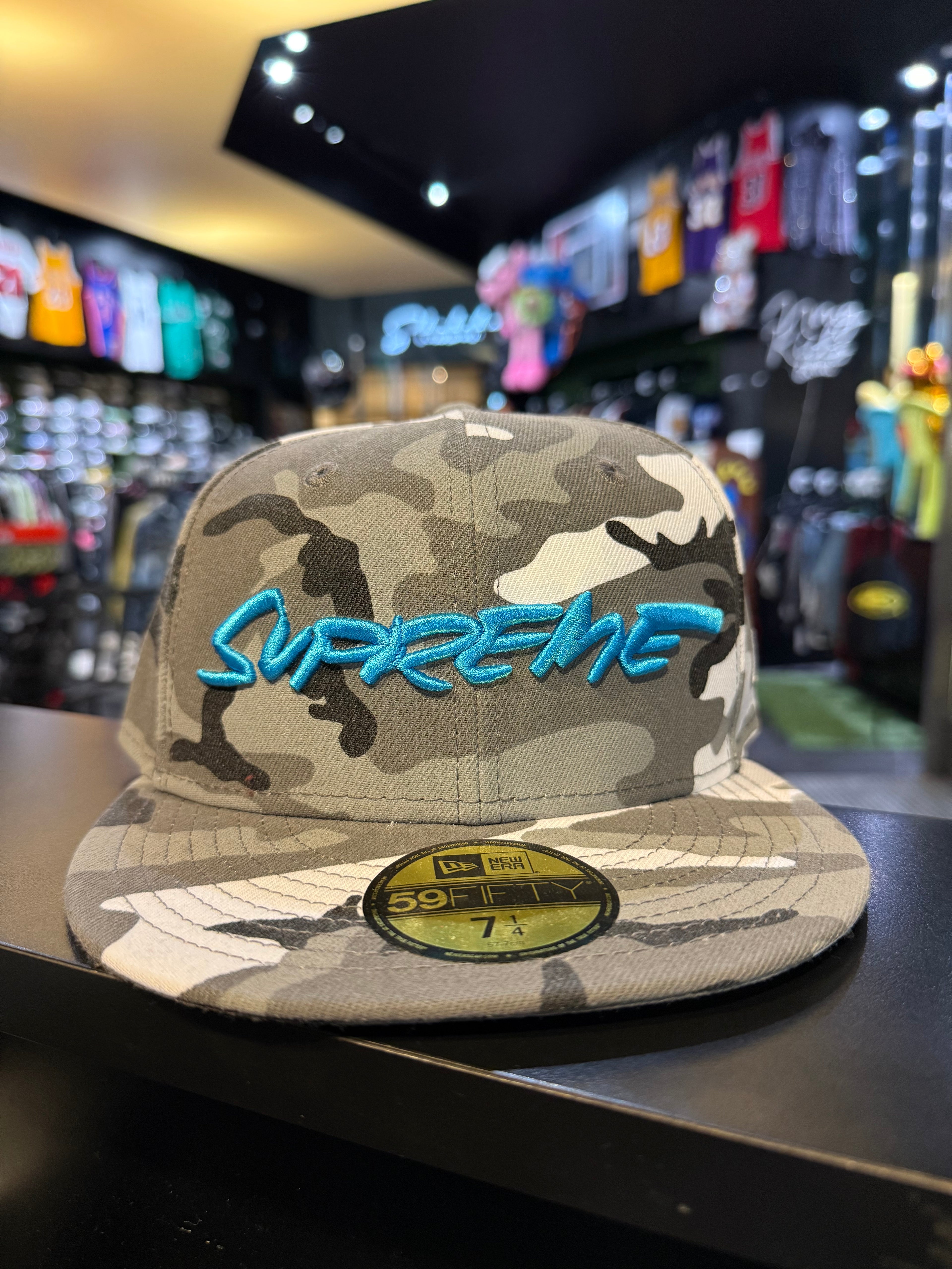 Supreme grey camo fitted