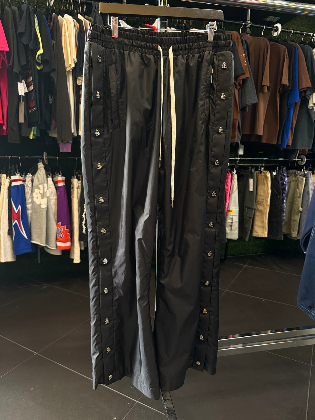 Hellstar snap nylon sweat pants