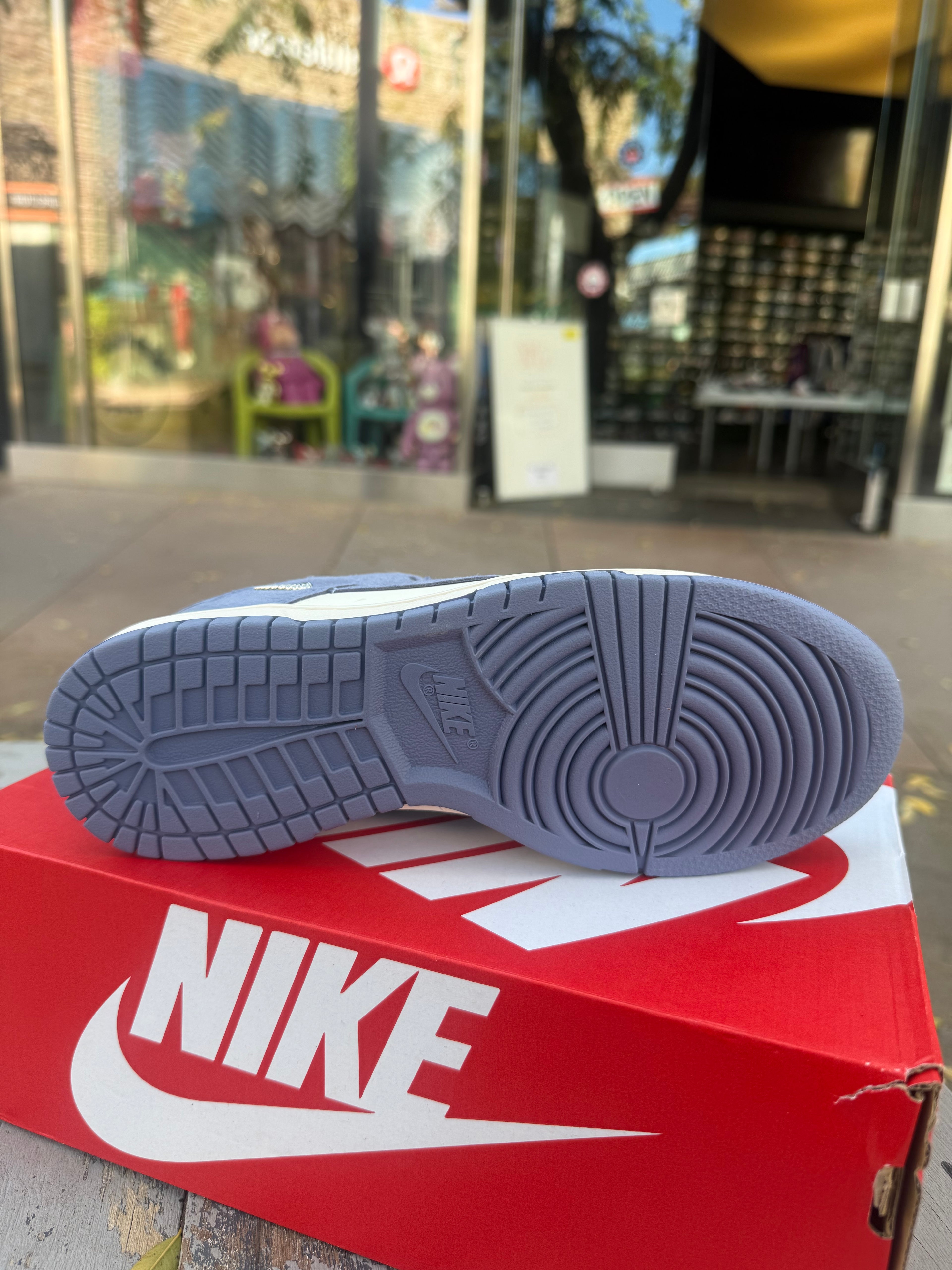 Dunk low indigo mini swoosh