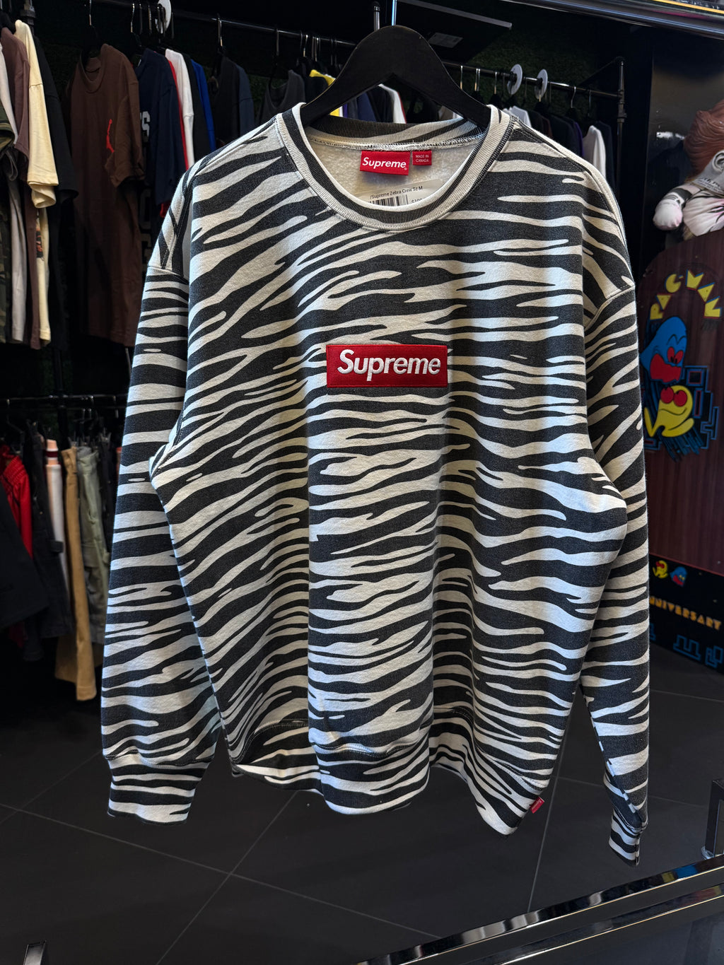 Supreme zebra crewneck