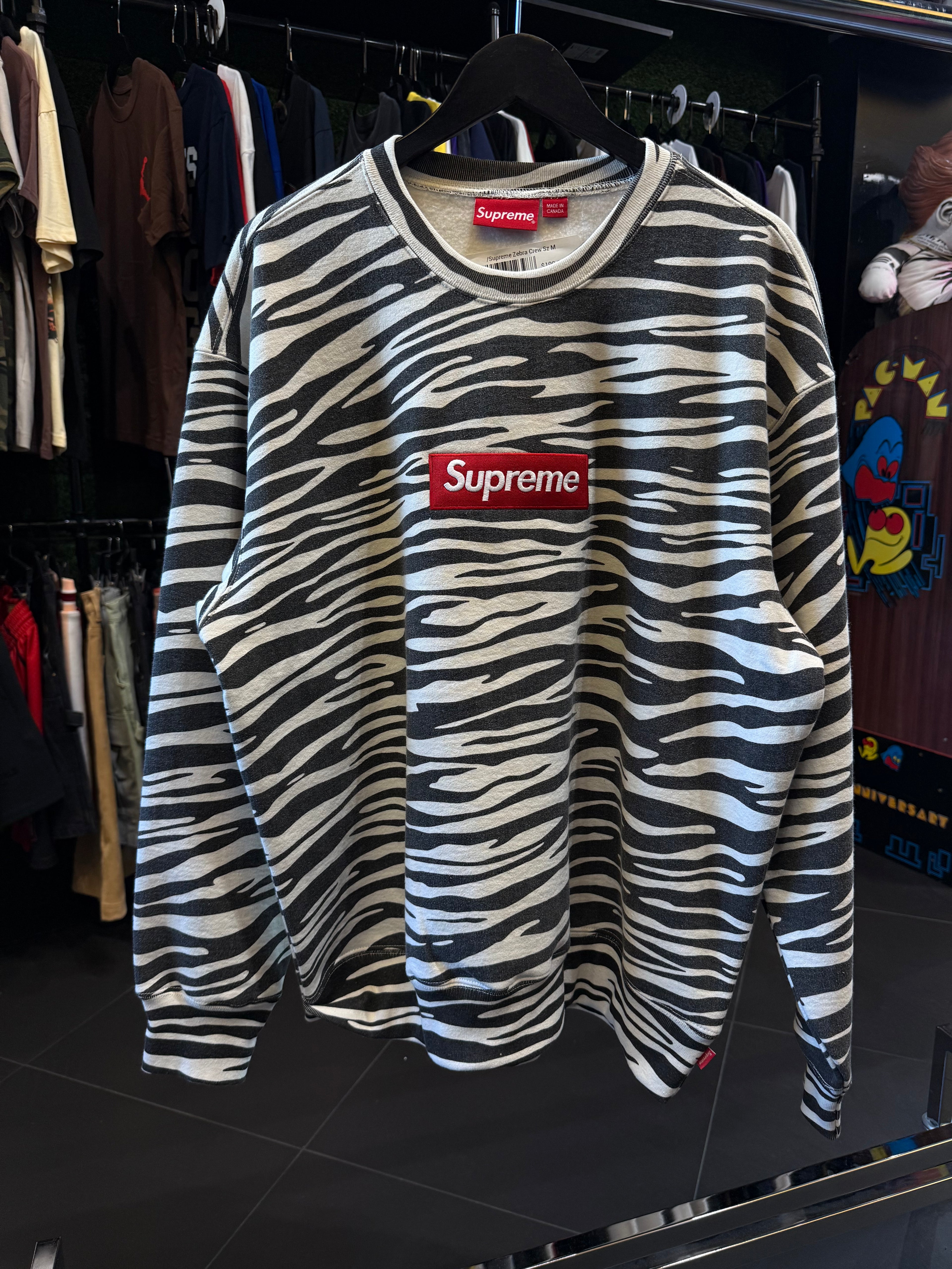 Supreme zebra crewneck