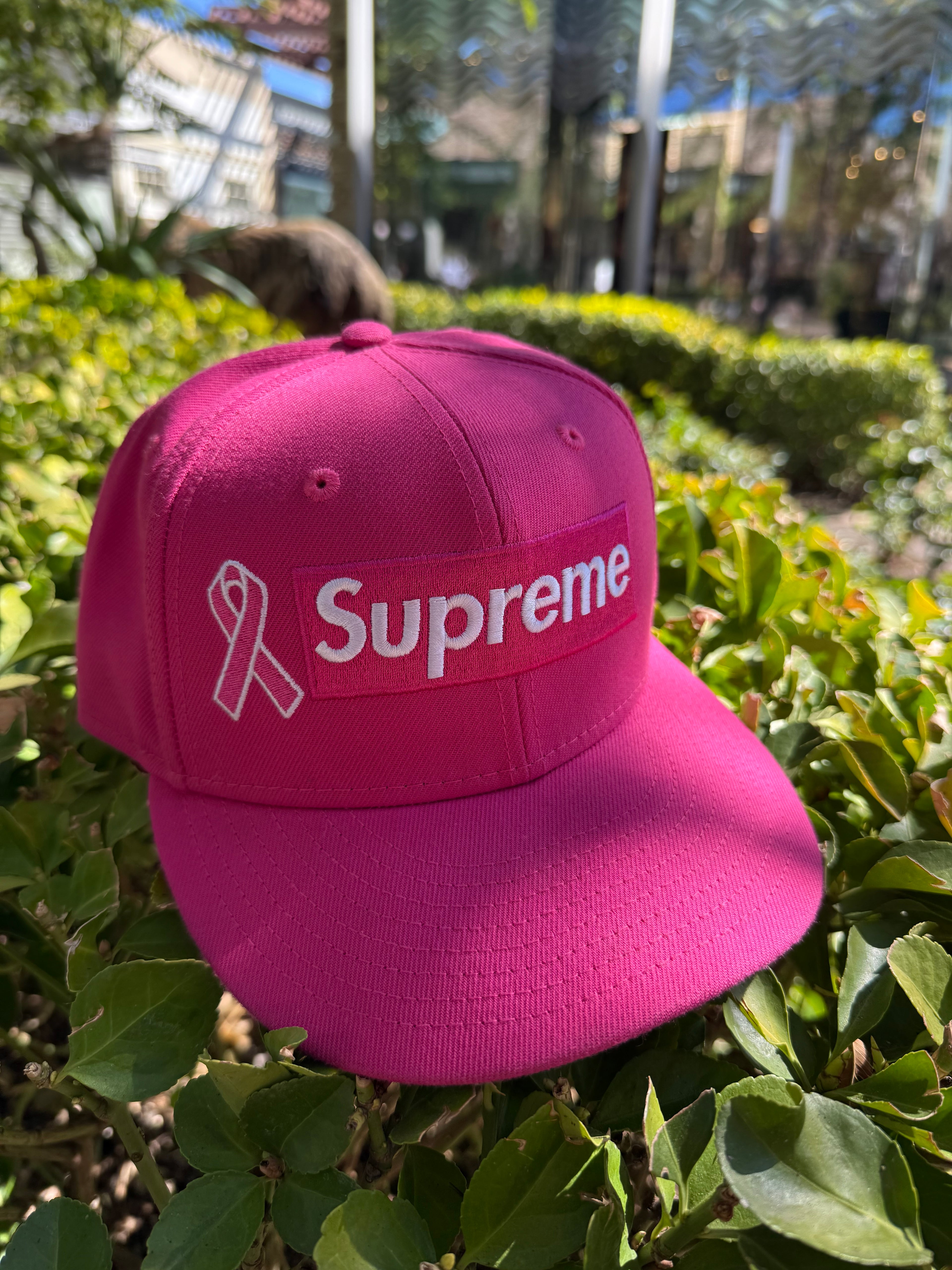 Supreme pink breast cancer fitted