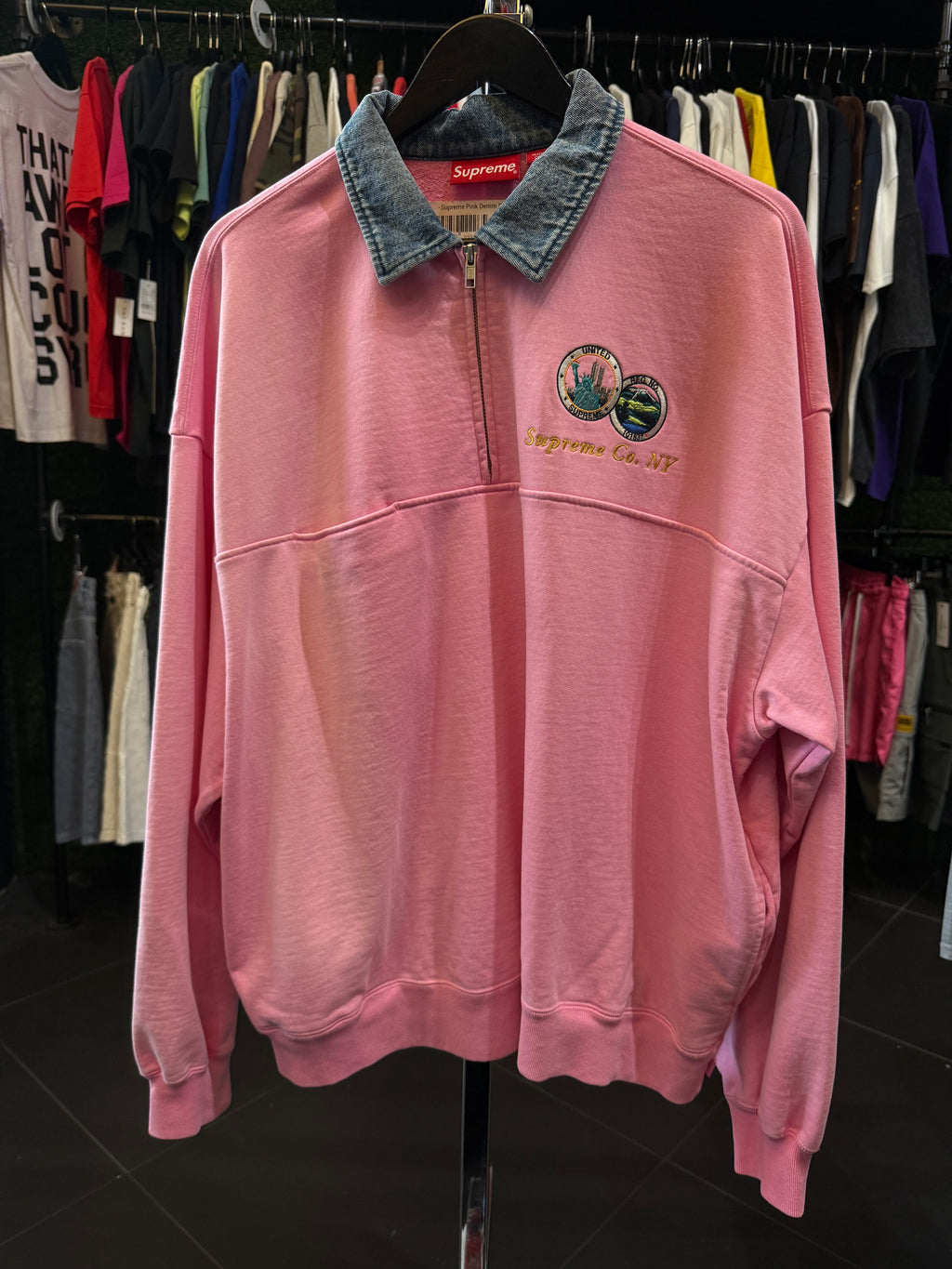 Supreme pink denim