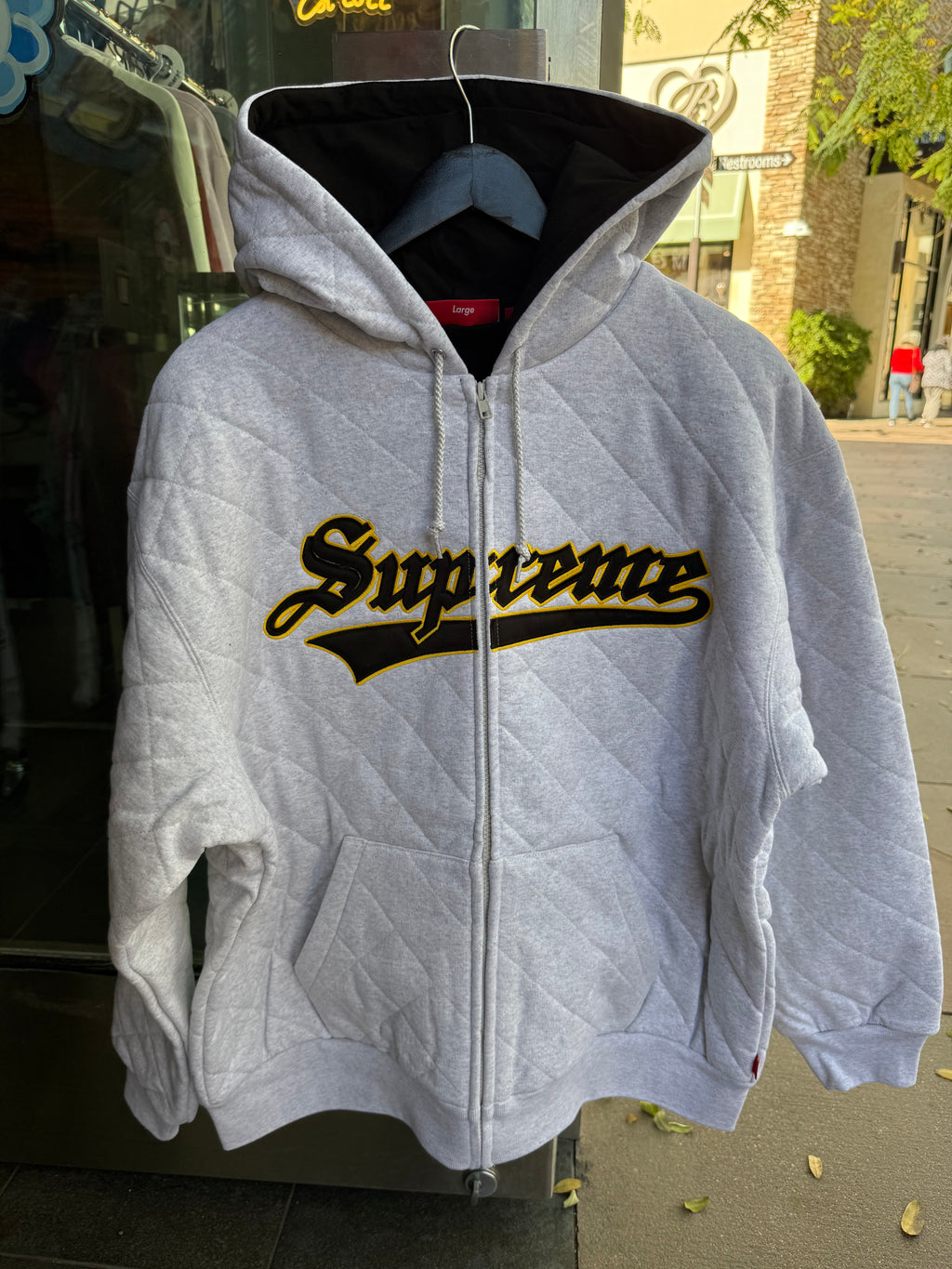 Supreme quilted zip up