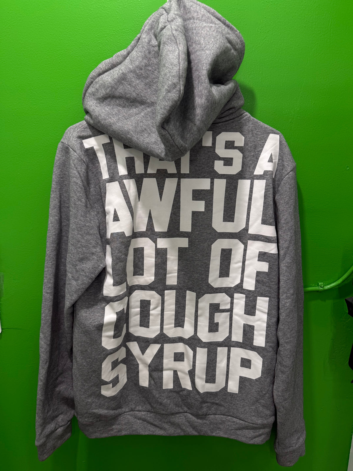 Awful lotta cough syrup Grey zip up