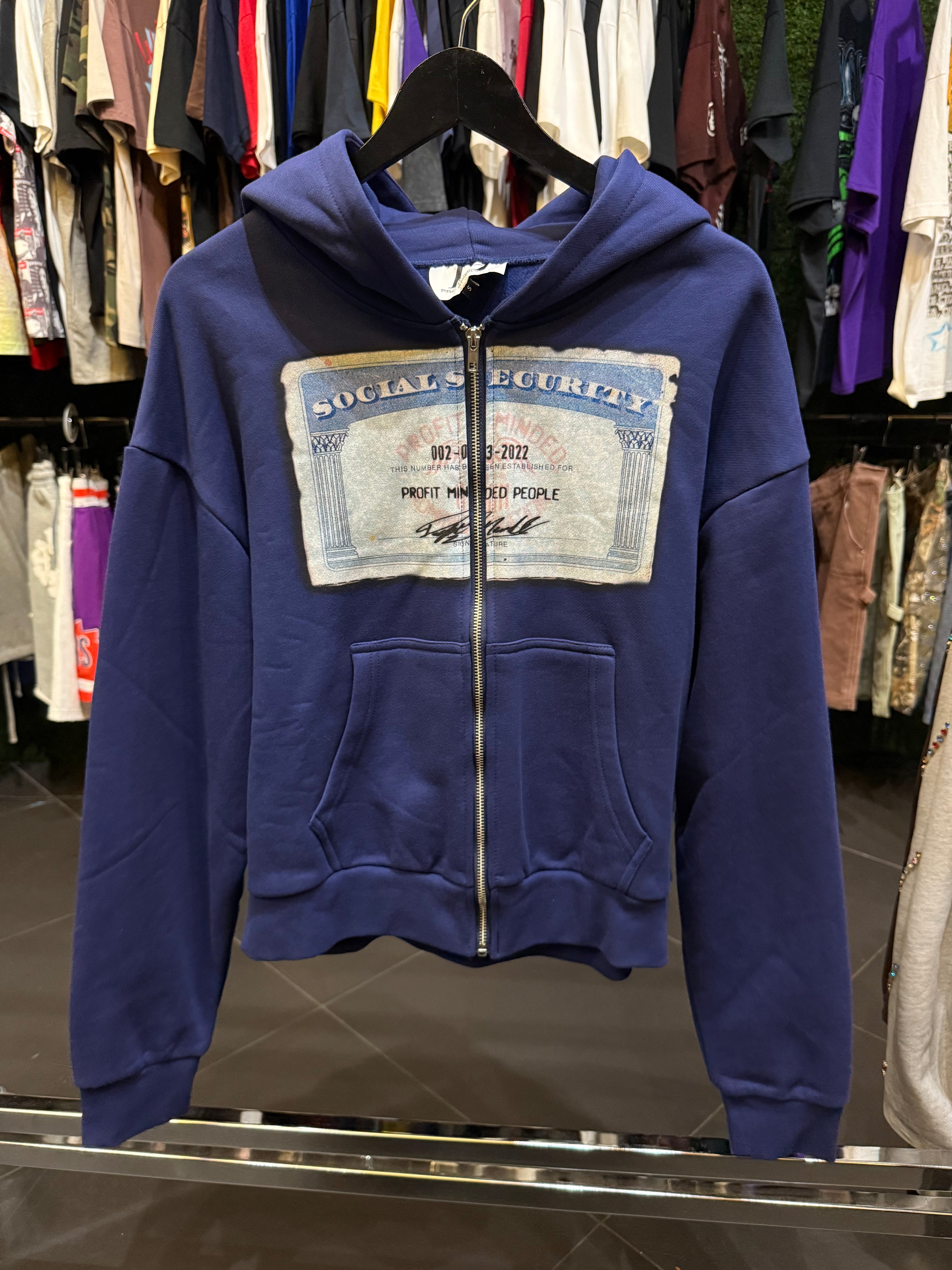 Profit minded zip up