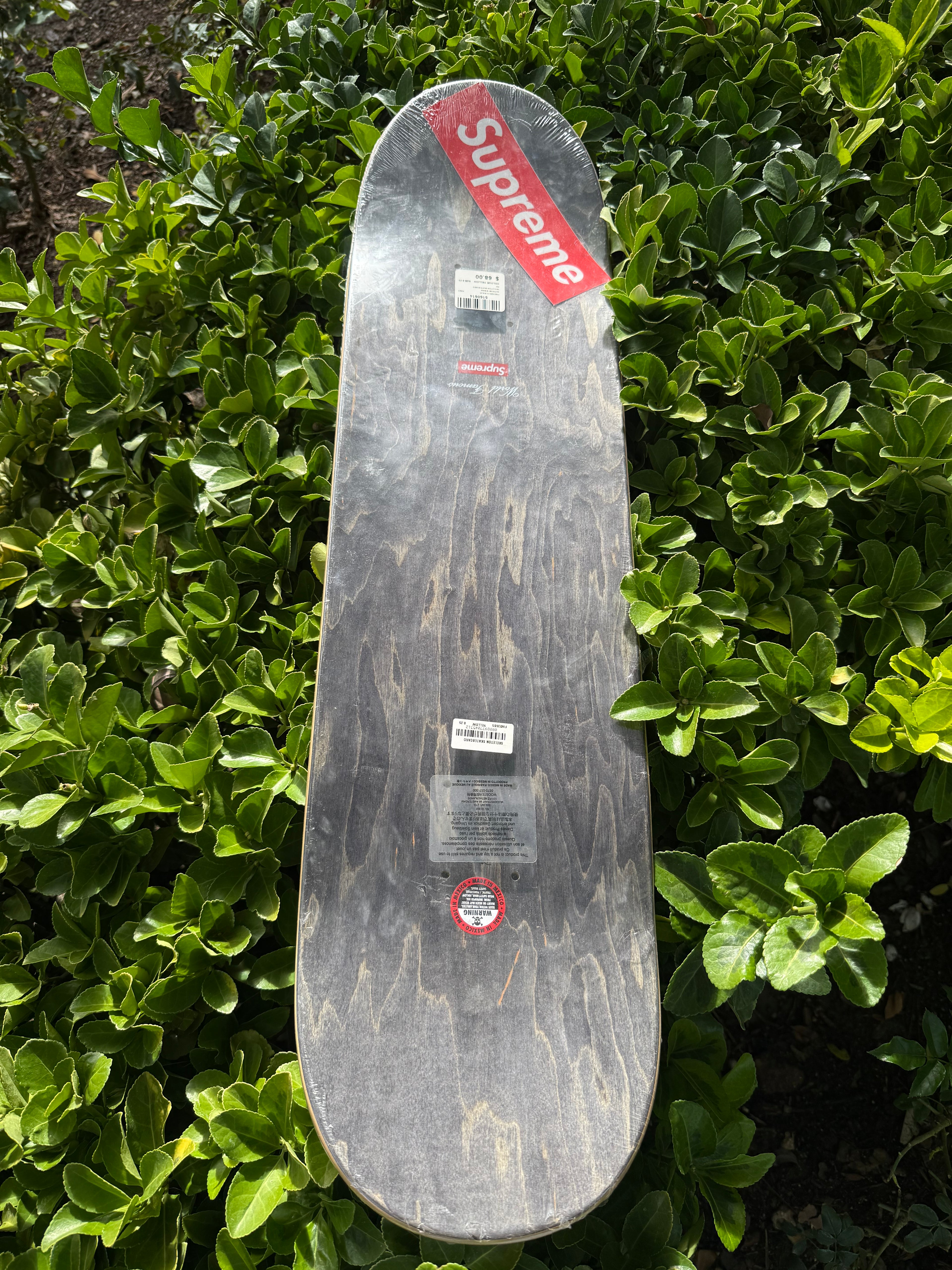 Supreme skeleton skateboard