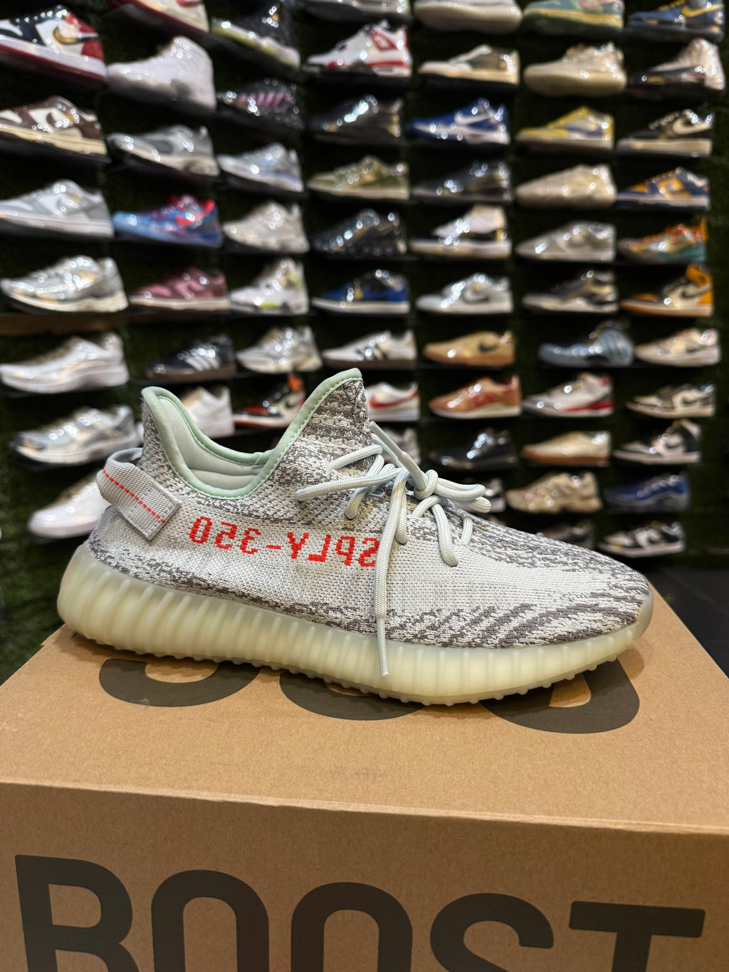 Yeezy 350 blue tint