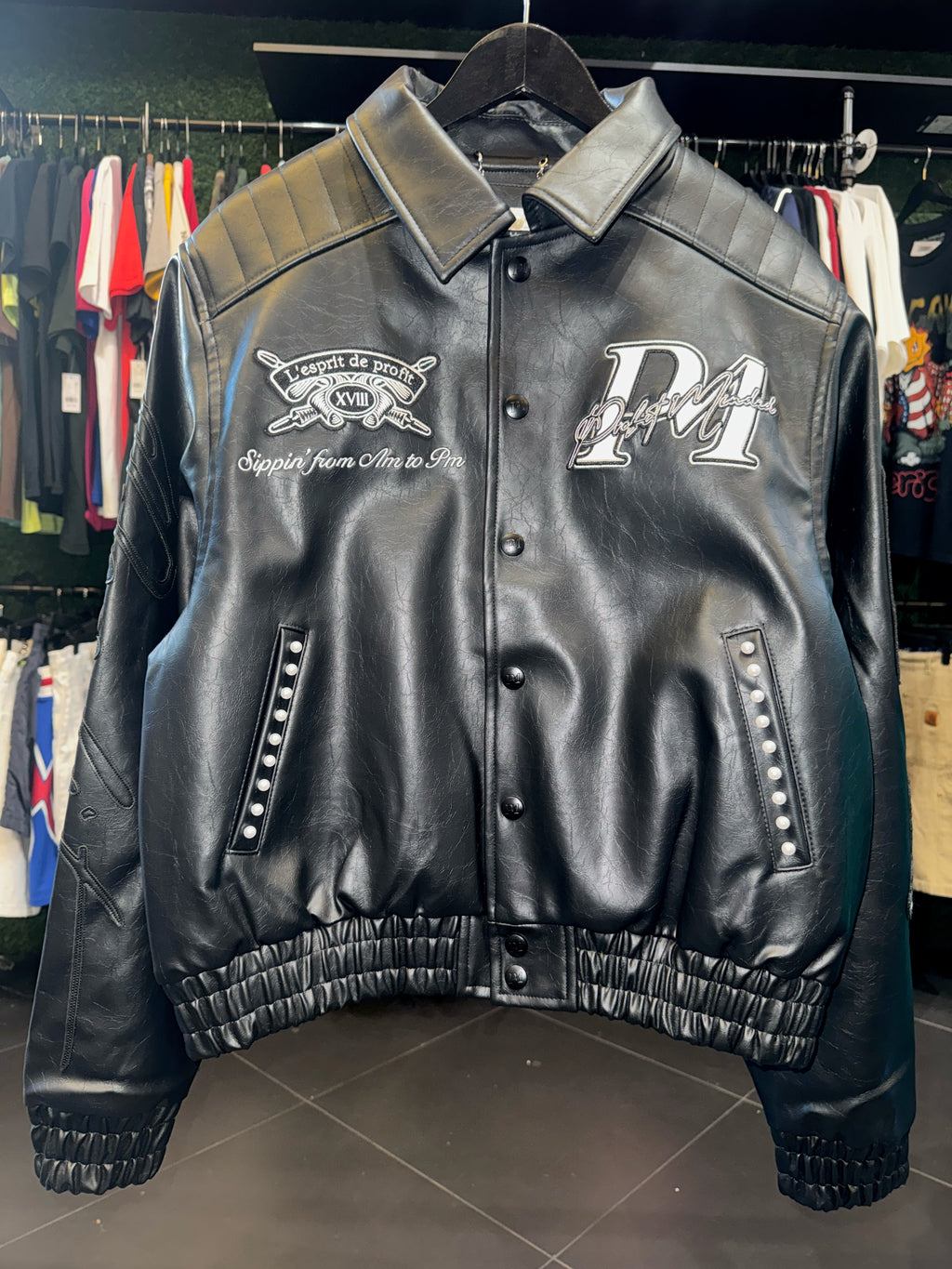 Profit minded leather button