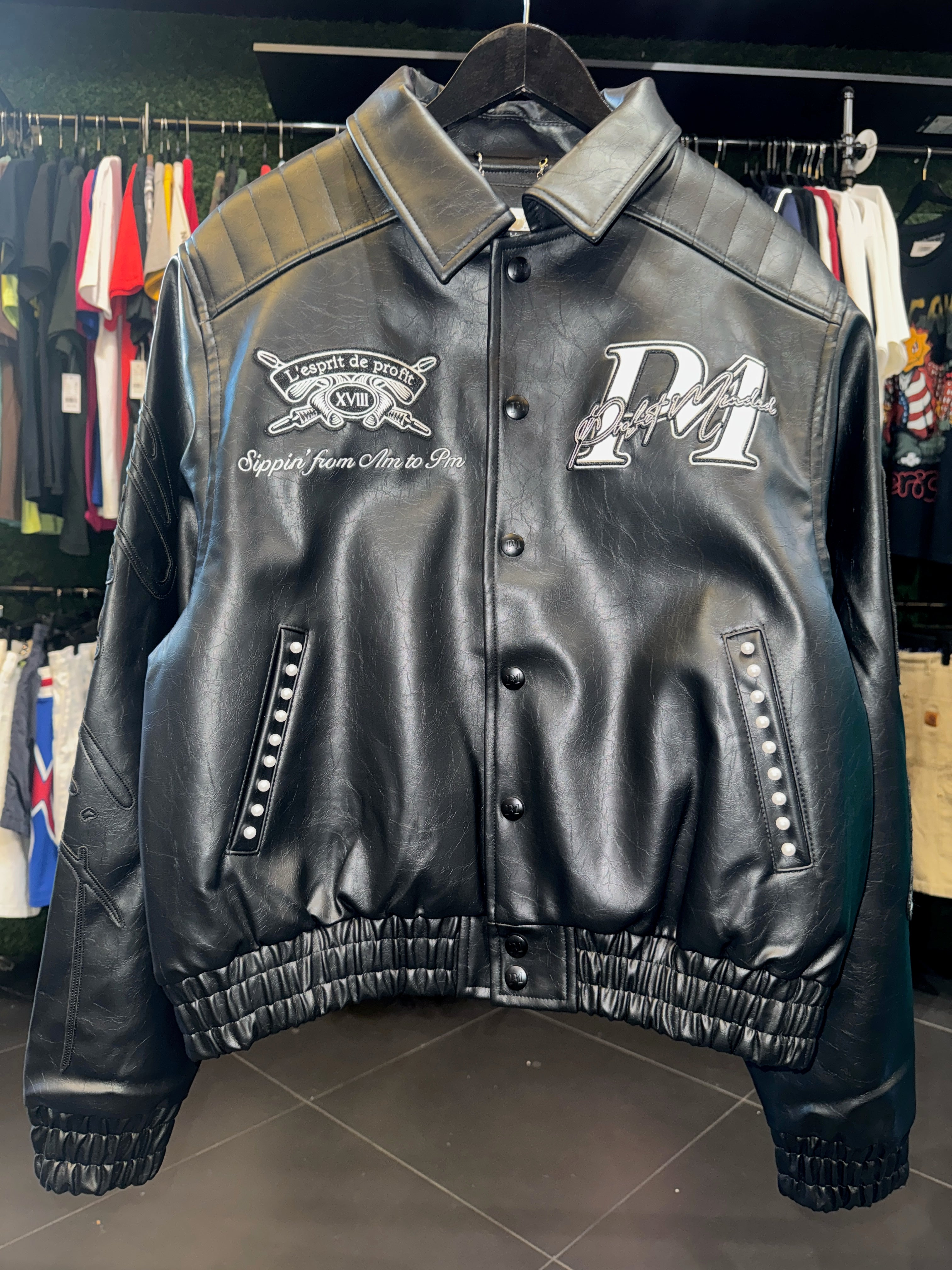 Profit minded leather button