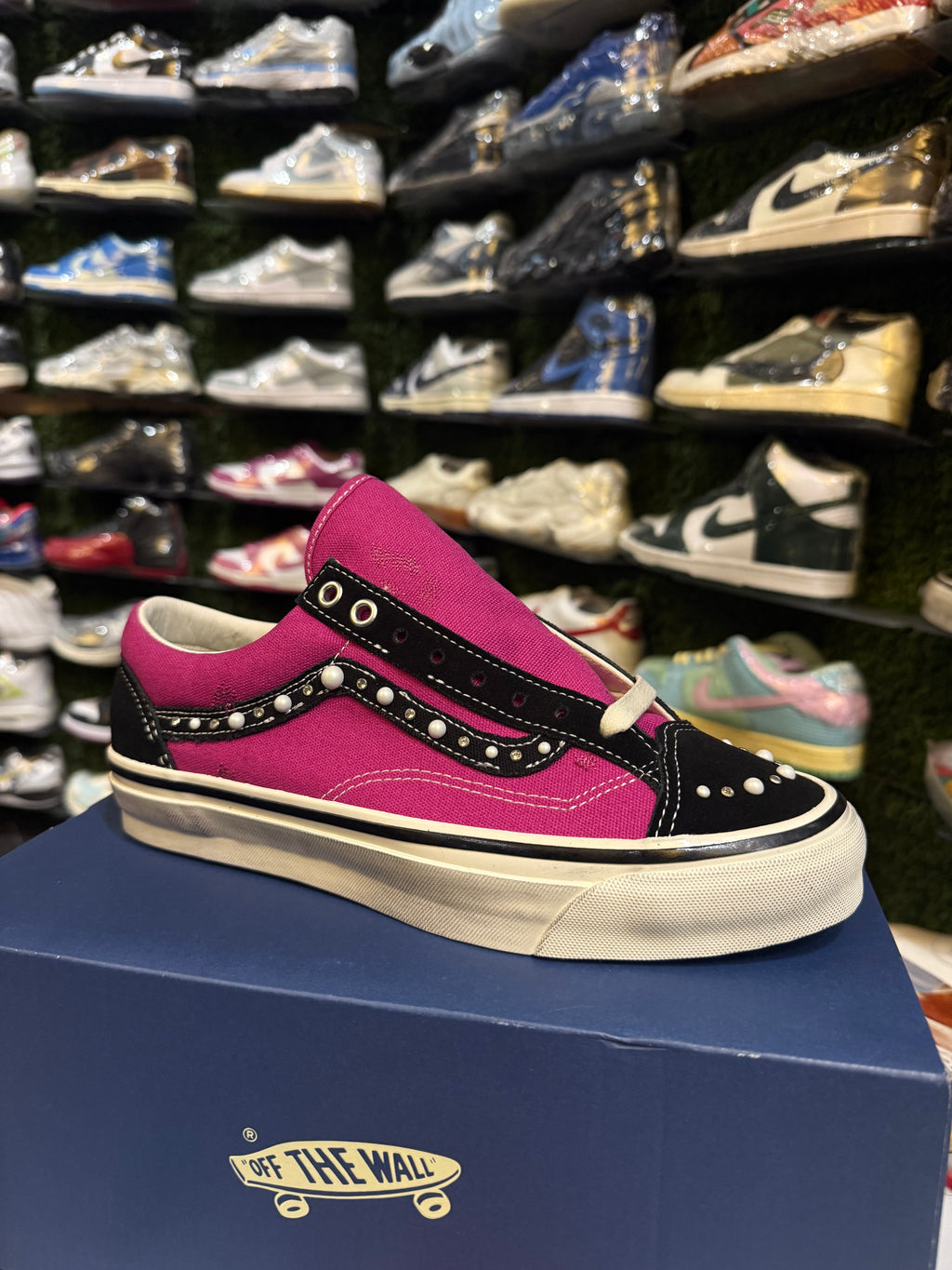 Pearlized pink vans
