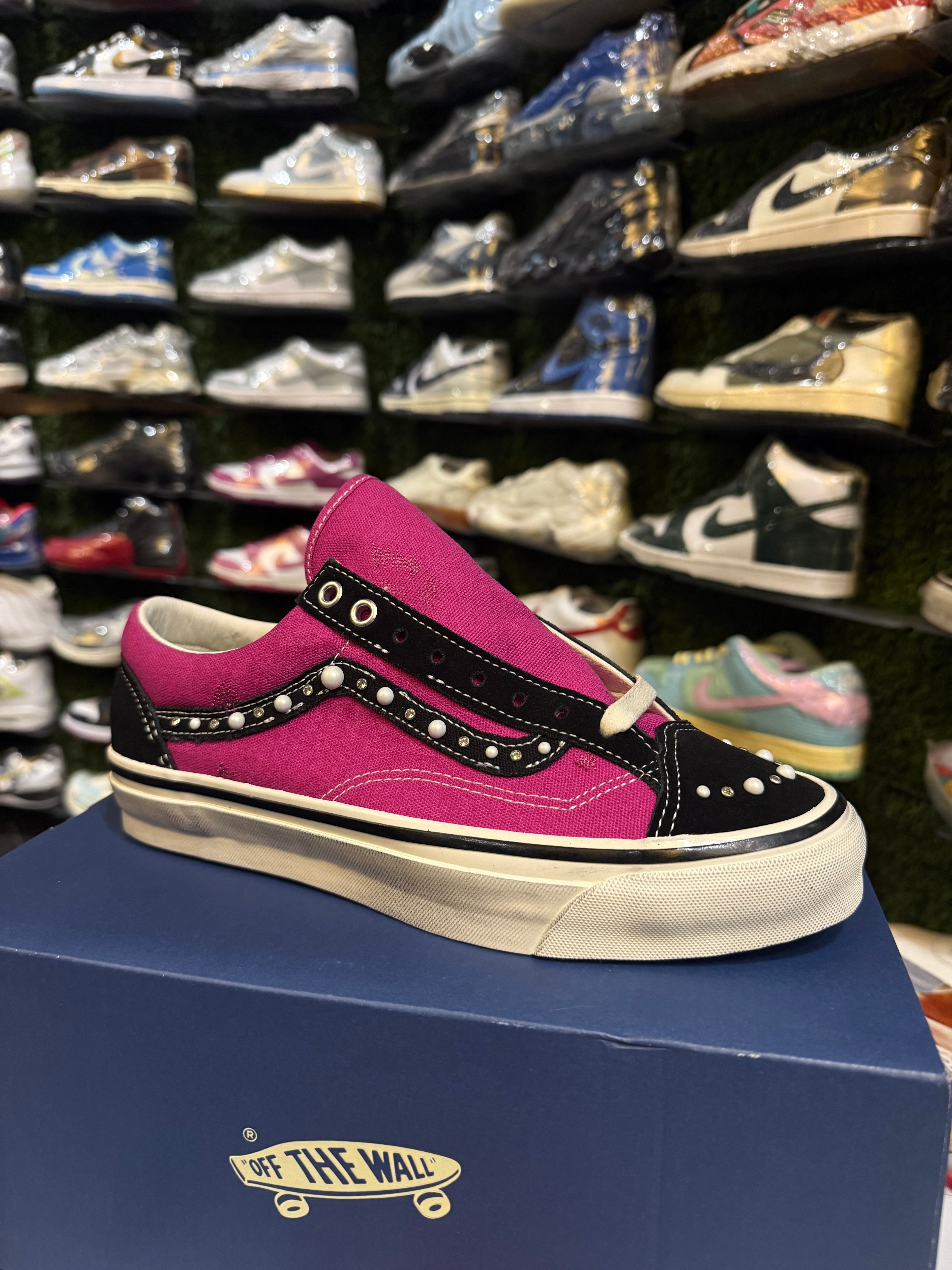 Pearlized pink vans
