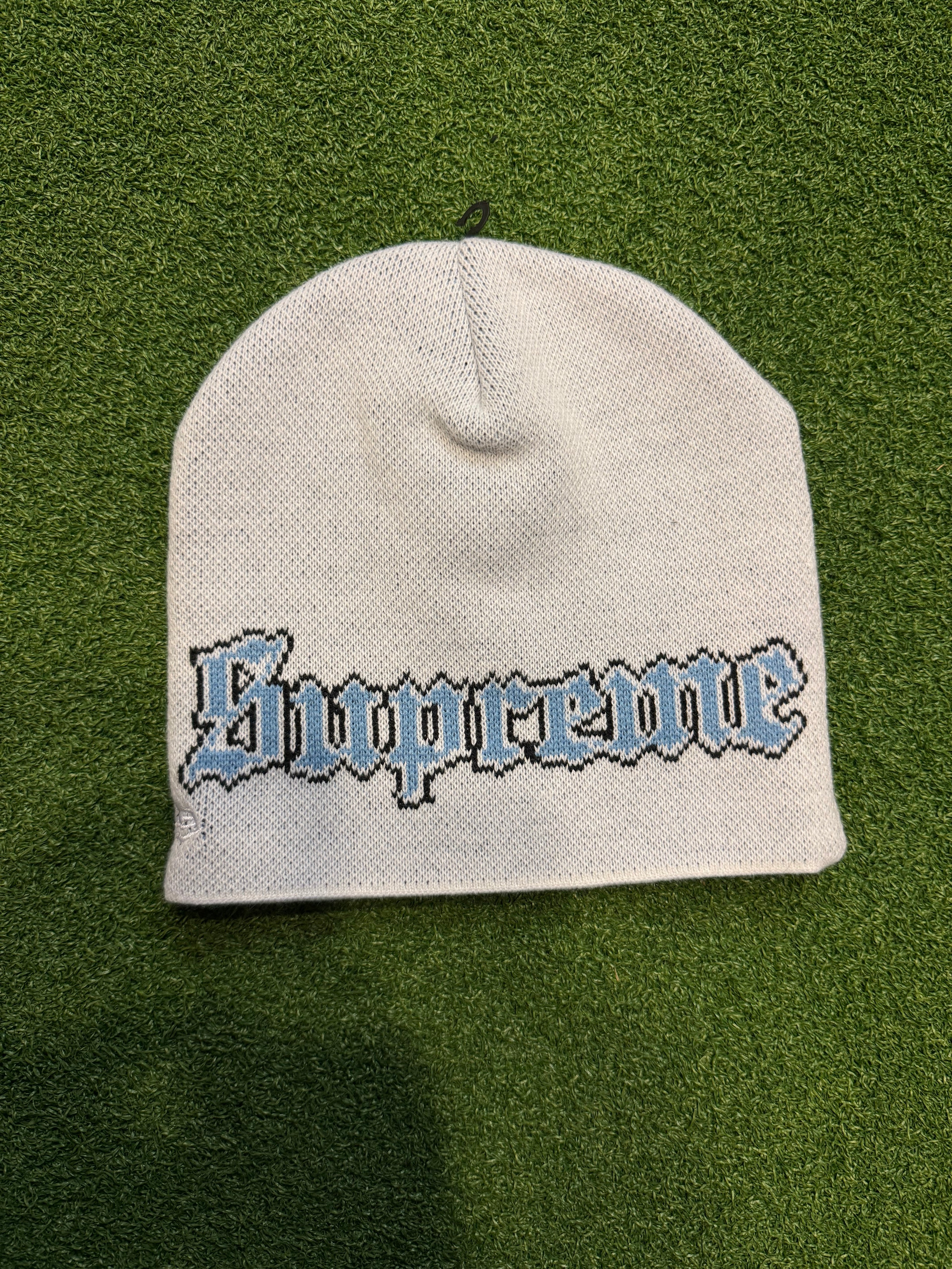 Supreme white Sox beanie