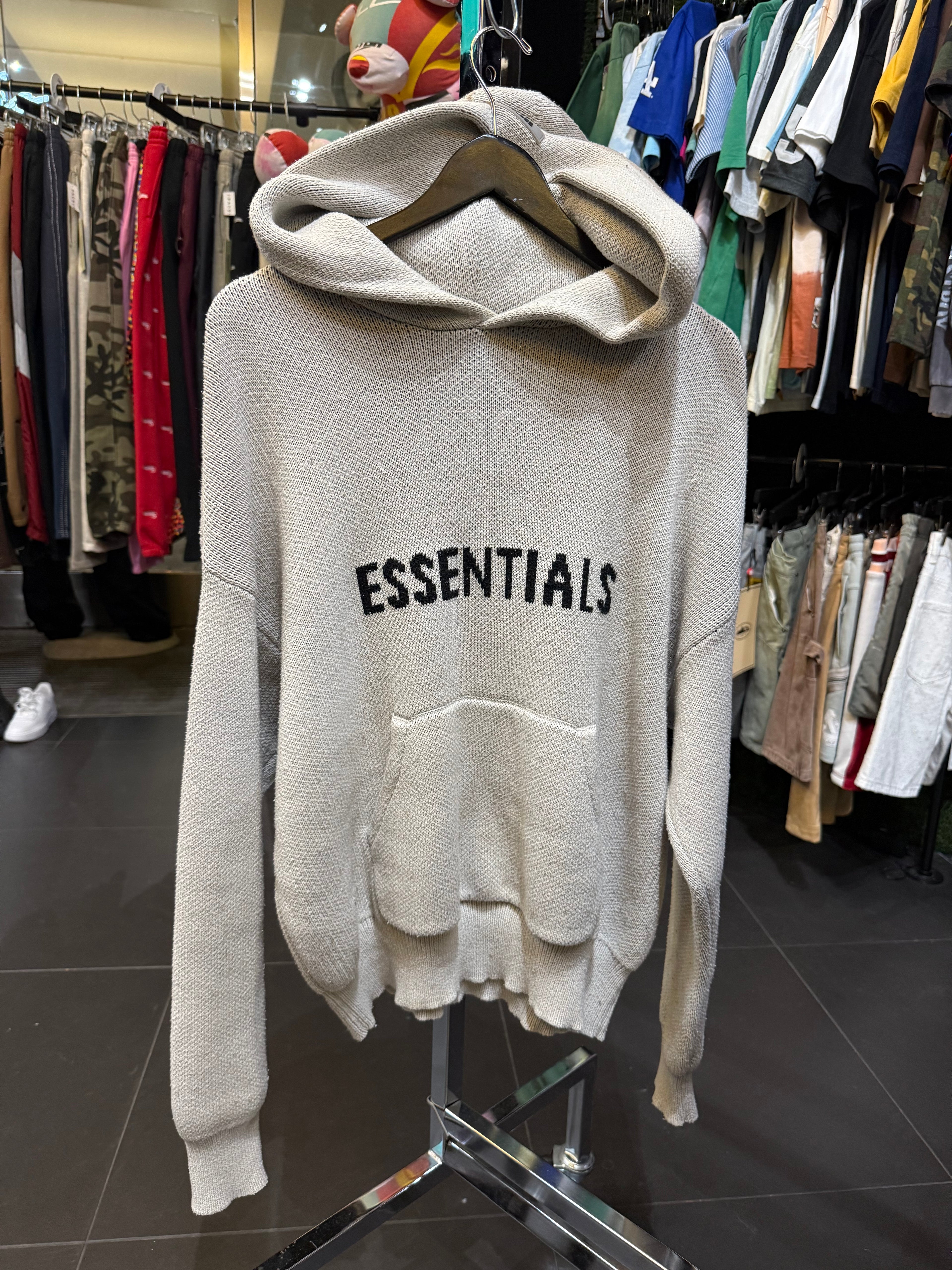 Essentials knit hoodie