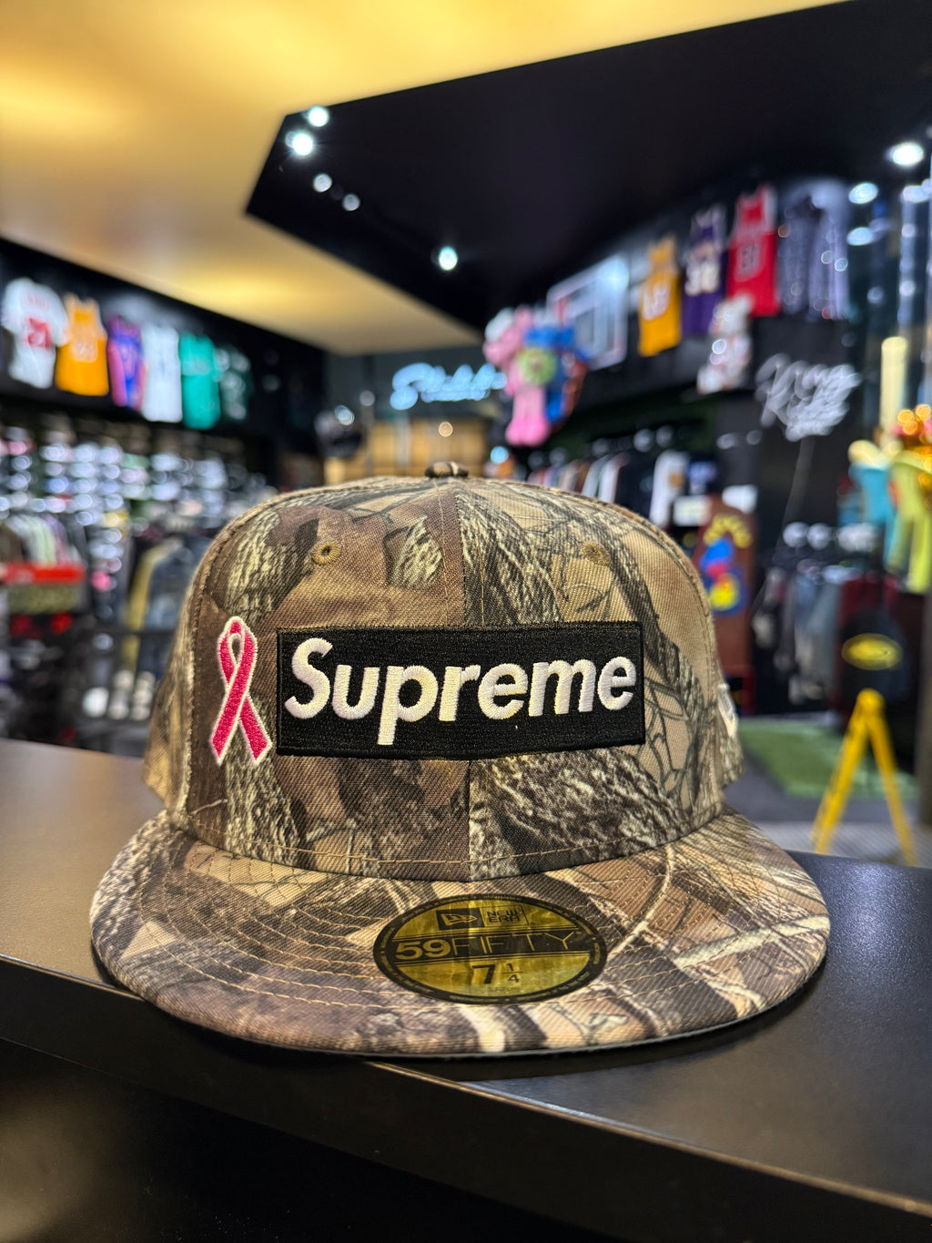 Supreme breast cancer camo fitted