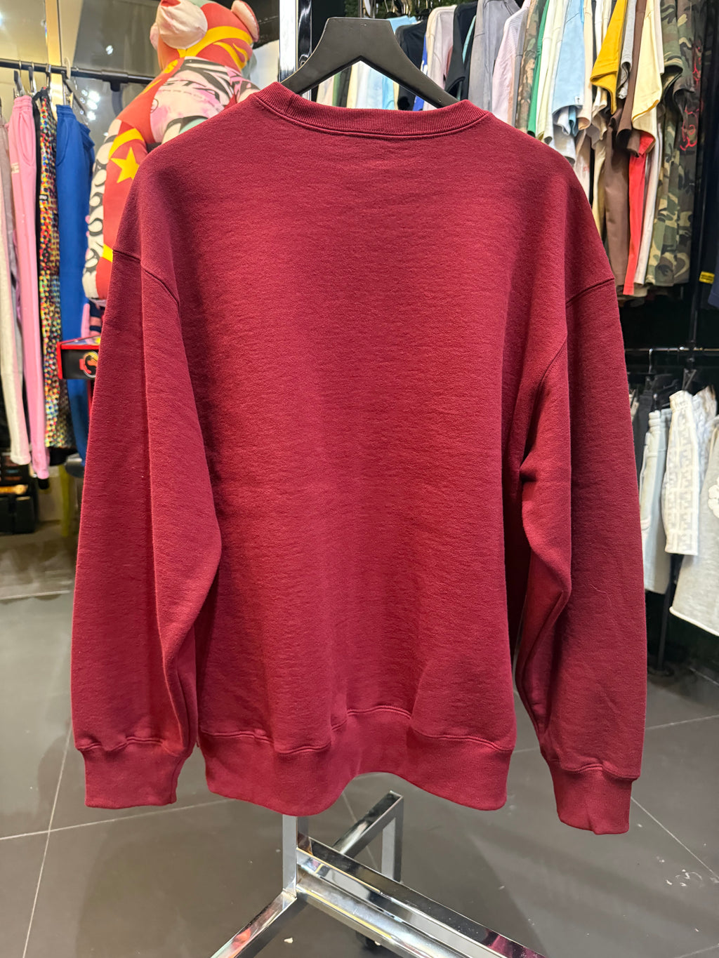 Supreme burgundy box logo