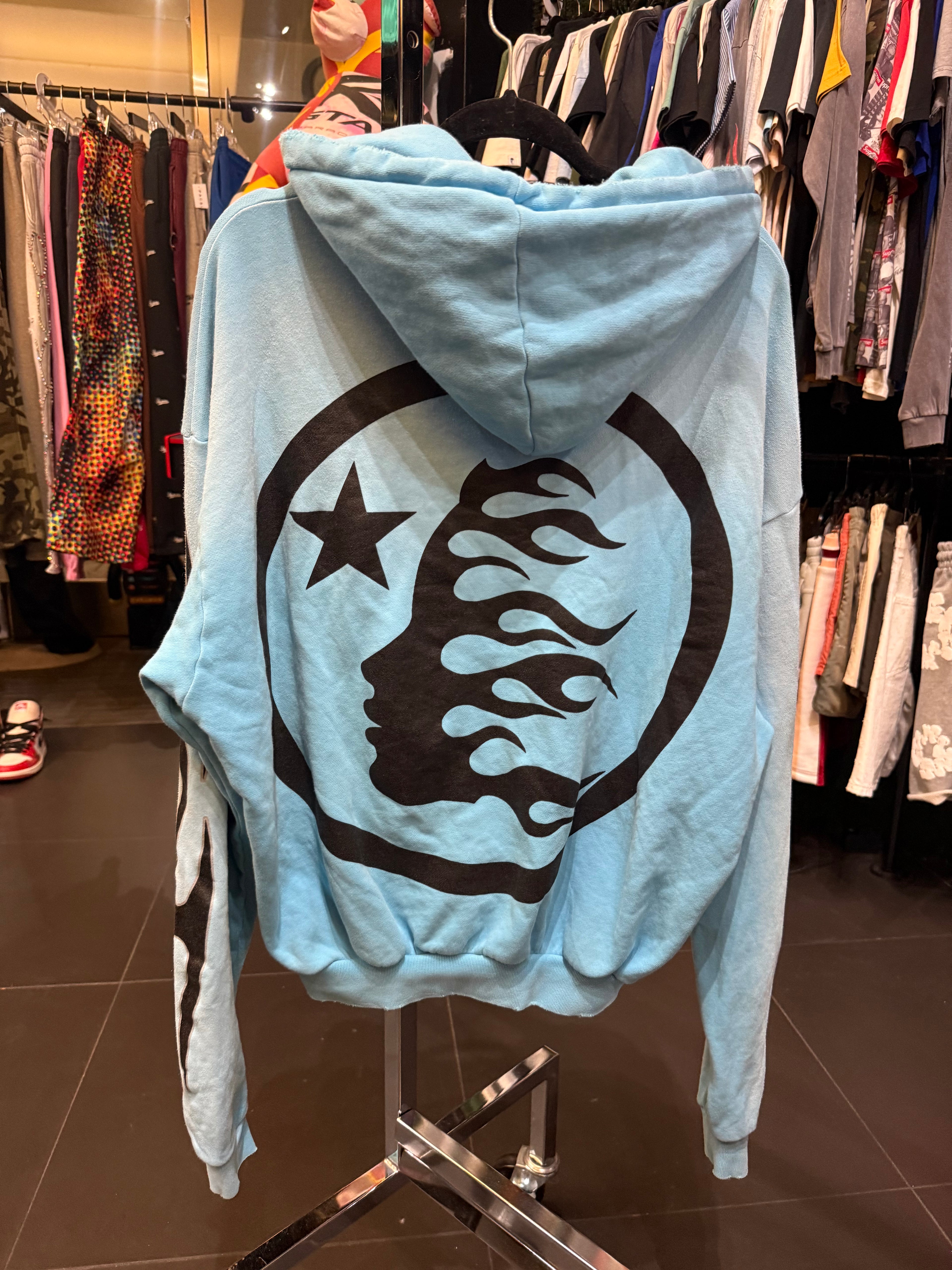 Hellstar distressed studios zip up