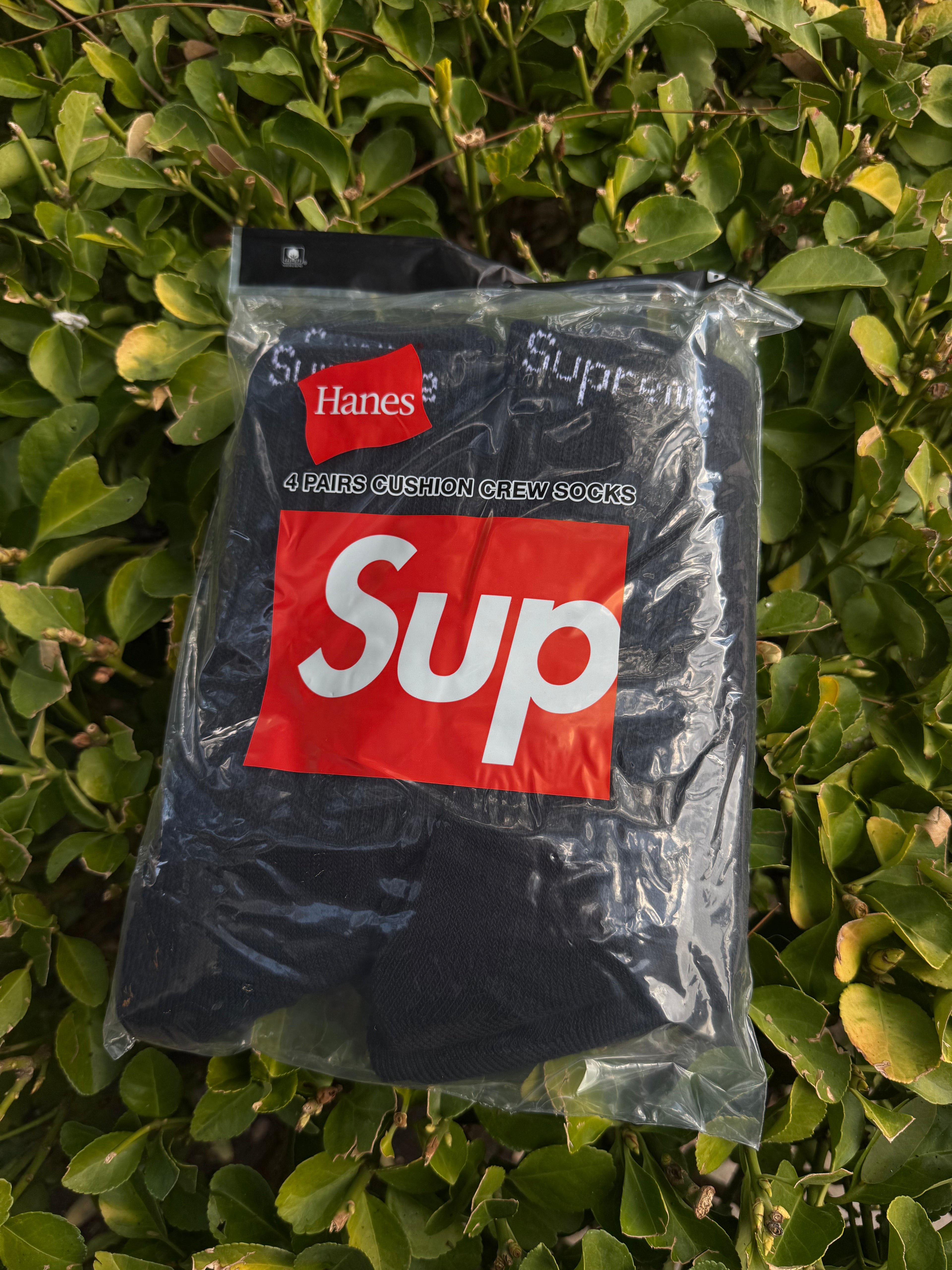 Supreme black socks