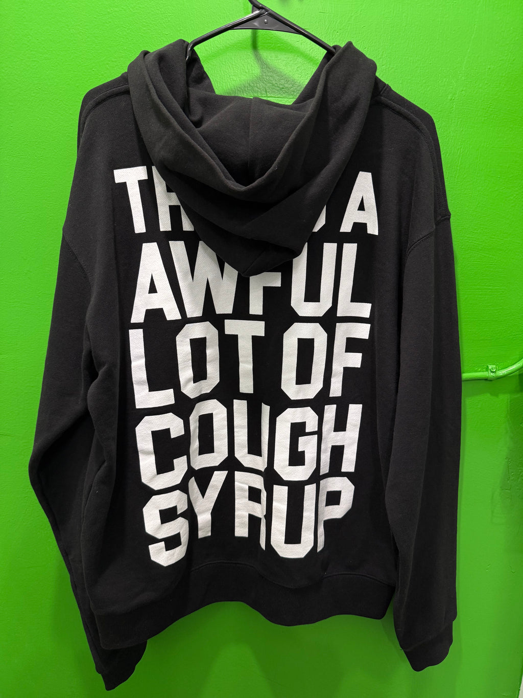 Awful lotta cough syrup classic black zip up
